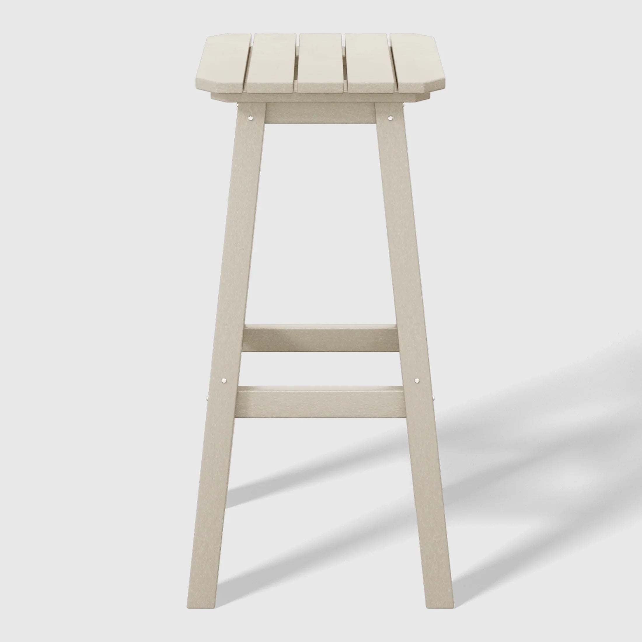 Paradise 29" HDPE Outdoor Patio Square Bar Stools (Set of 2)