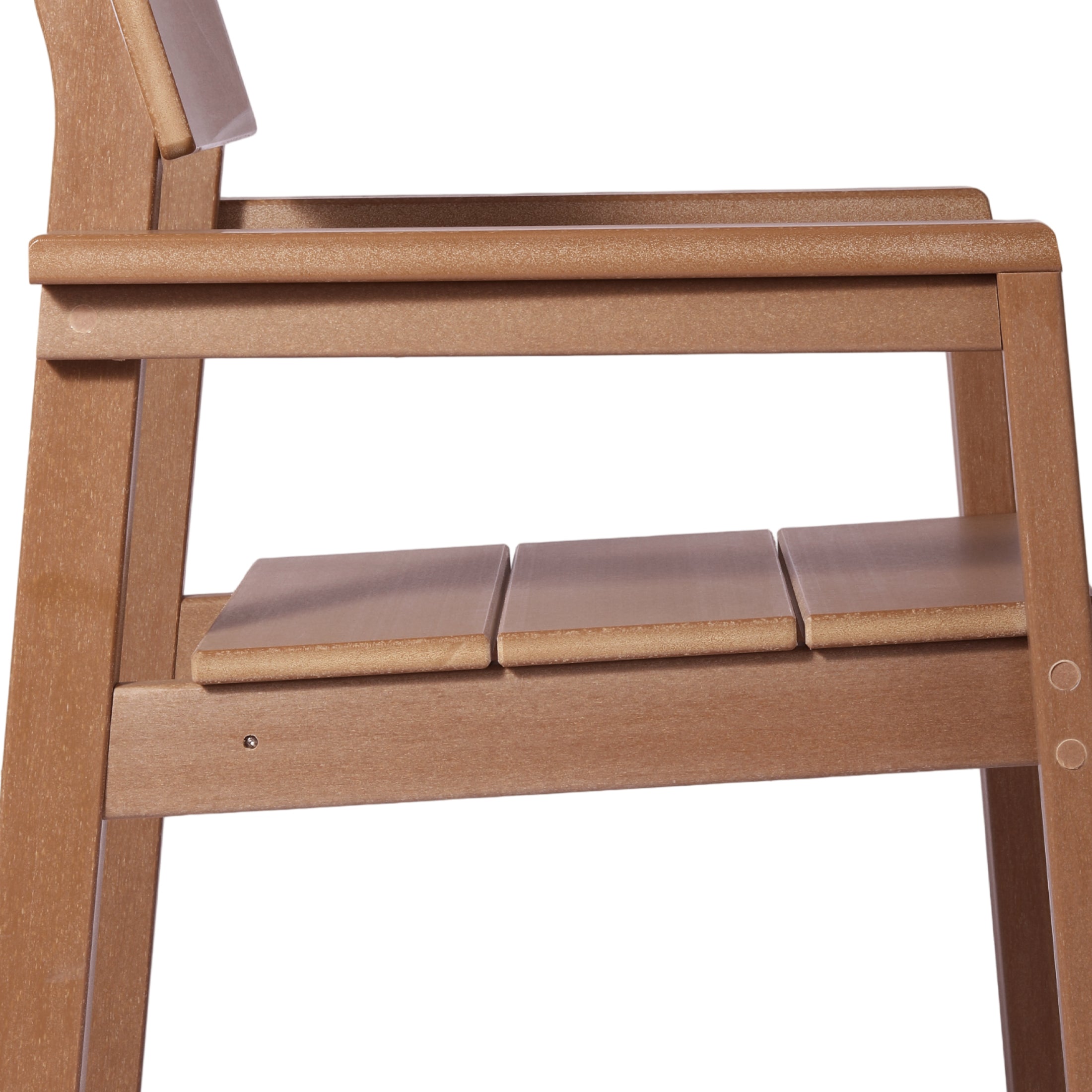 Cambria Modern HDPE Outdoor Patio Dining Arm Chairs (Set of 2)