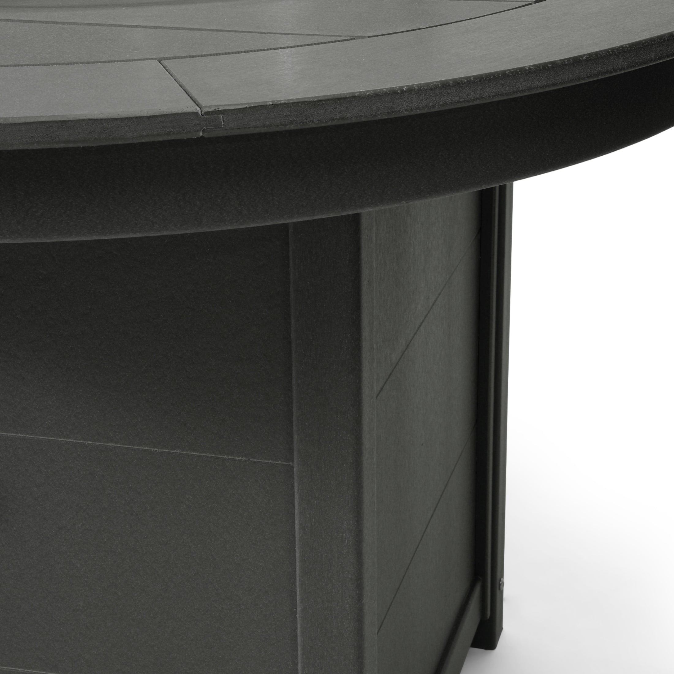 Sol 47" Modern Outdoor Patio Propane Gas Round Fire Pit Table