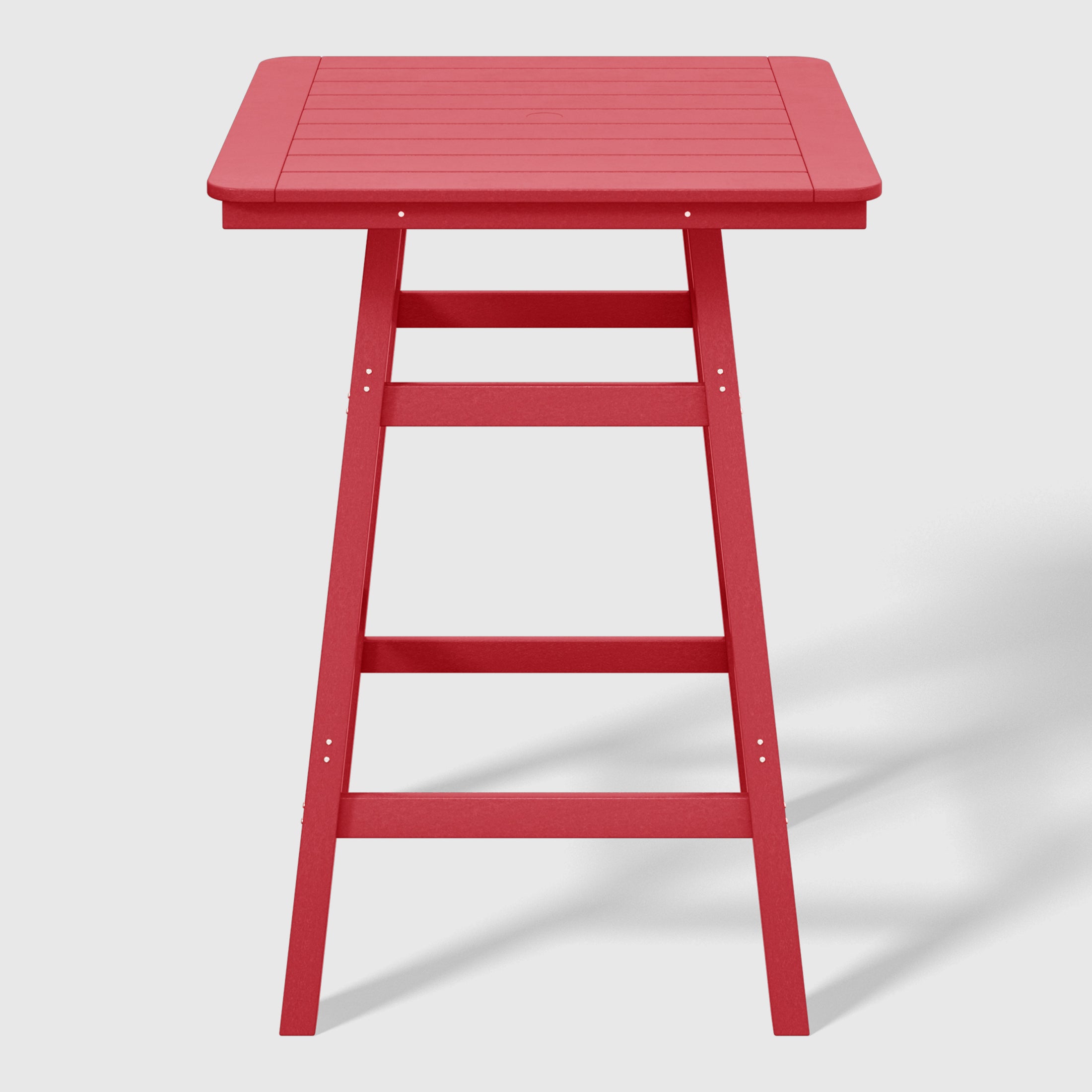 Paradise 5-Piece HDPE Outdoor Patio Dining Bar Bistro Table Set with Bar Stools