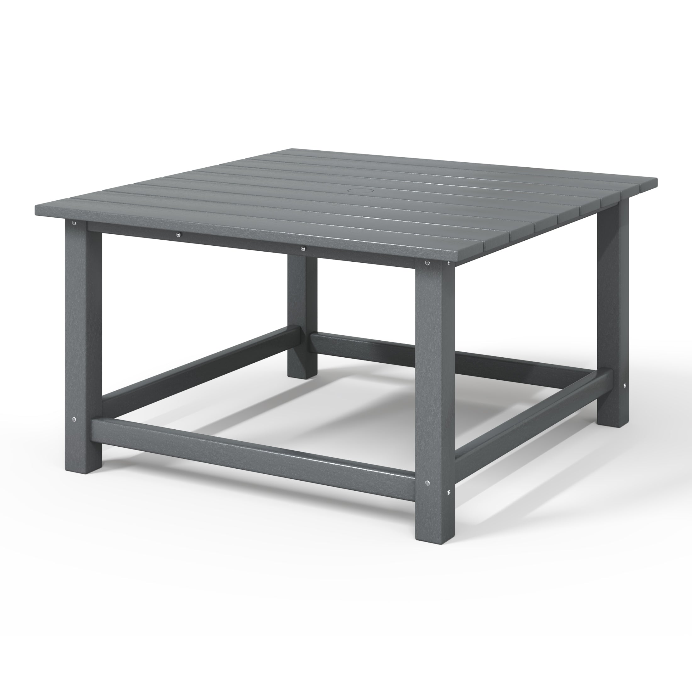 Paradise Low Outdoor HDPE Square Patio Coffee Table