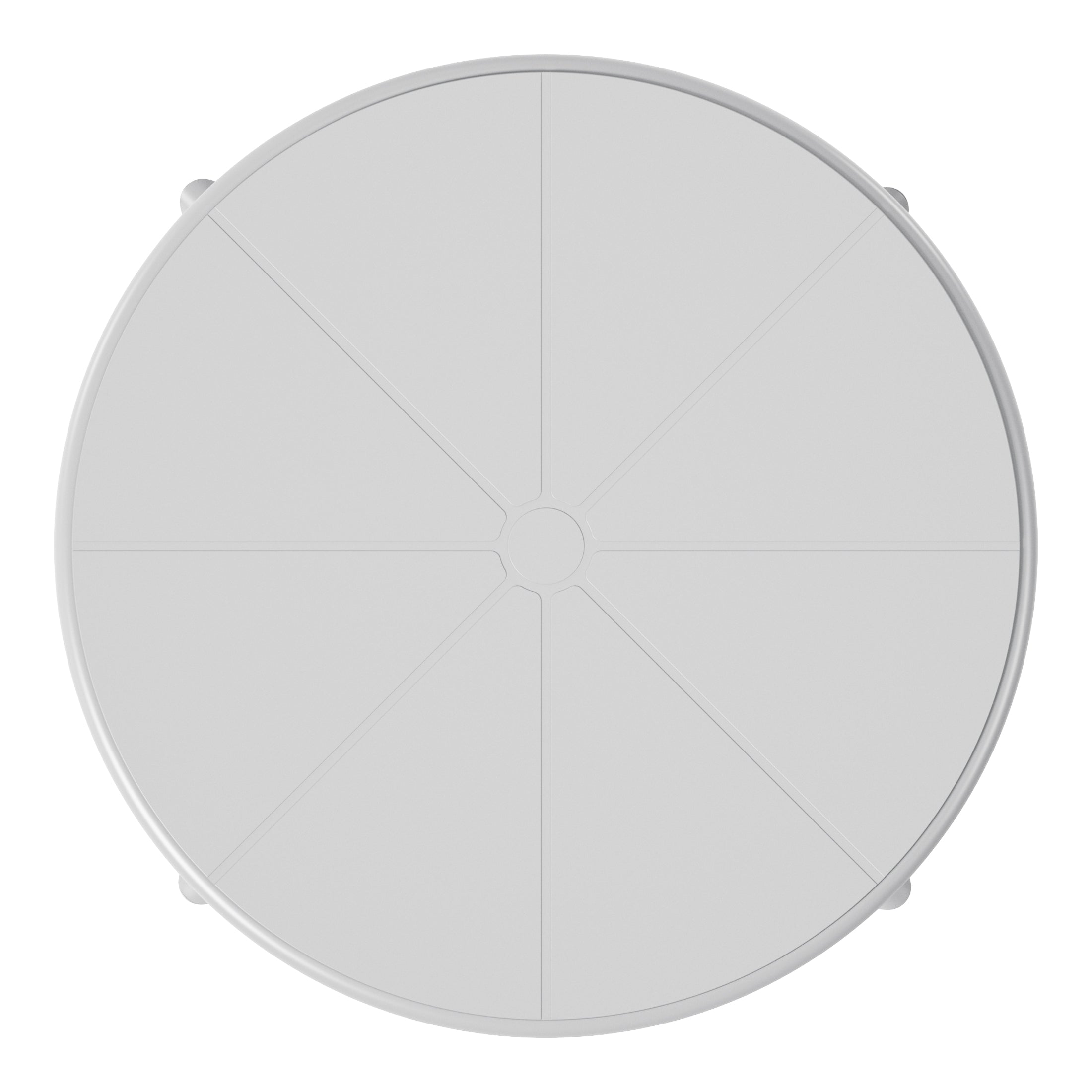 Sunshine 23.5" Outdoor Polypropylene Resin Round Patio Bistro Dining Table for 2