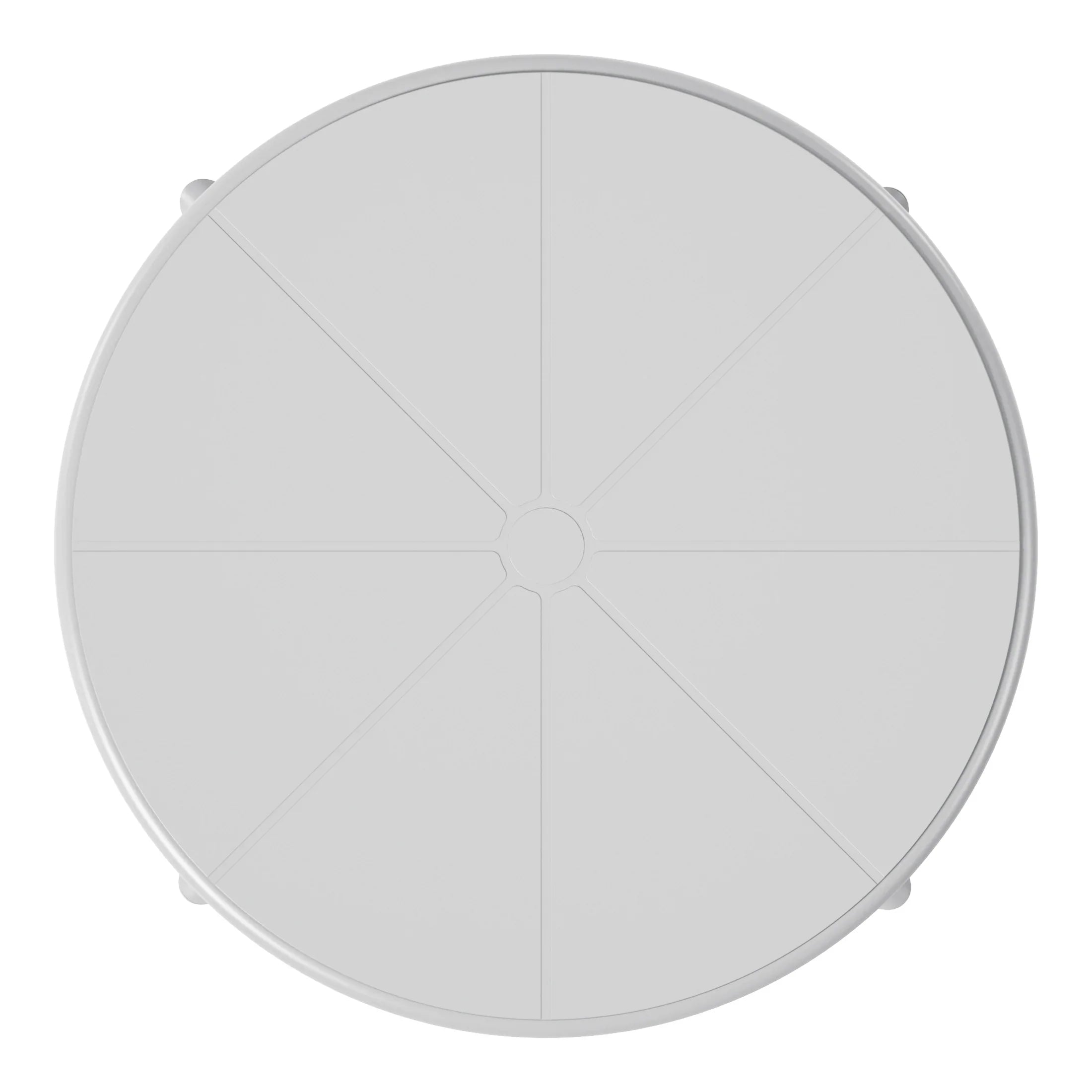 Sunshine 23.5" Outdoor Polypropylene Resin Round Patio Bistro Dining Table for 2