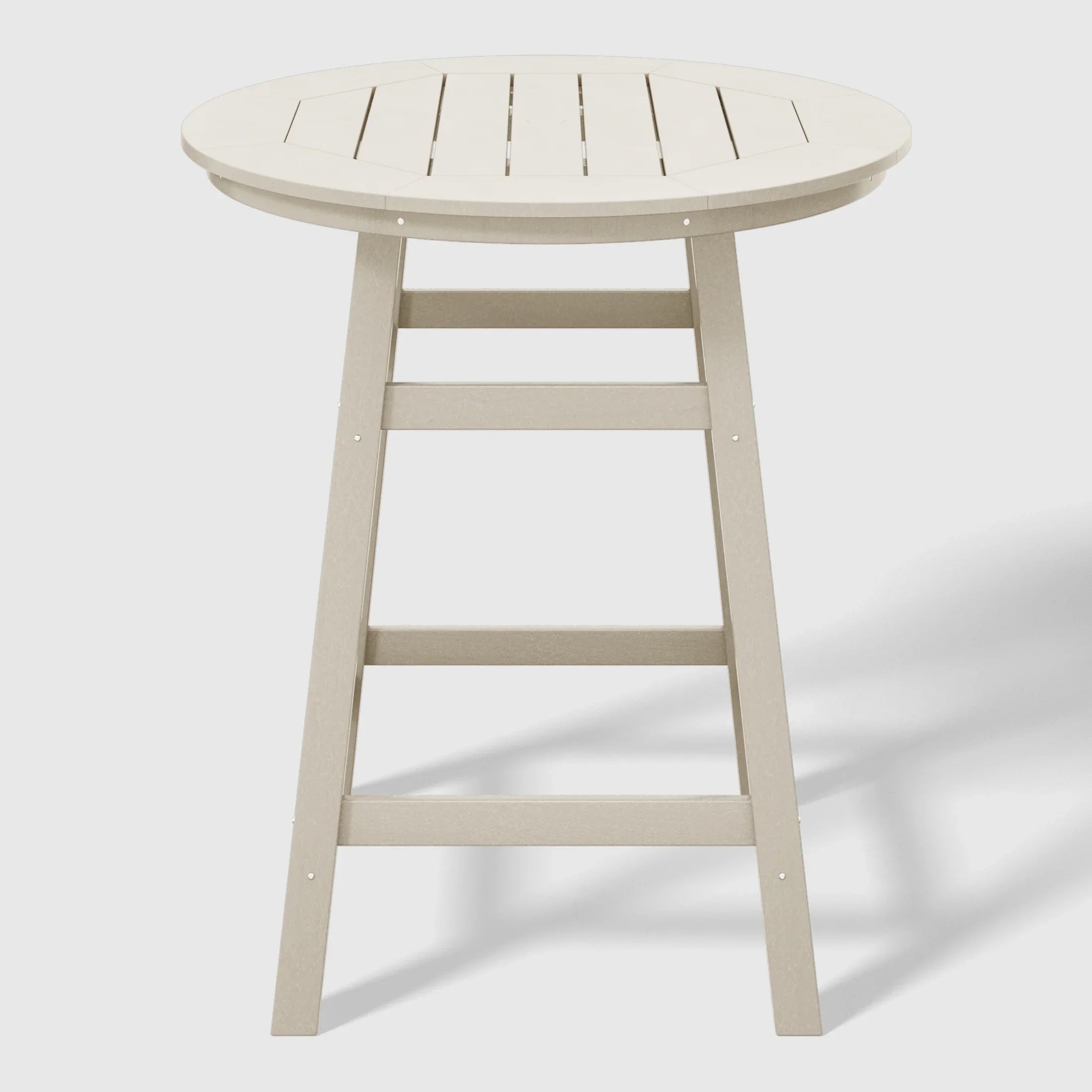 Paradise Outdoor 35" HDPE Round Patio Counter Height Bar Table