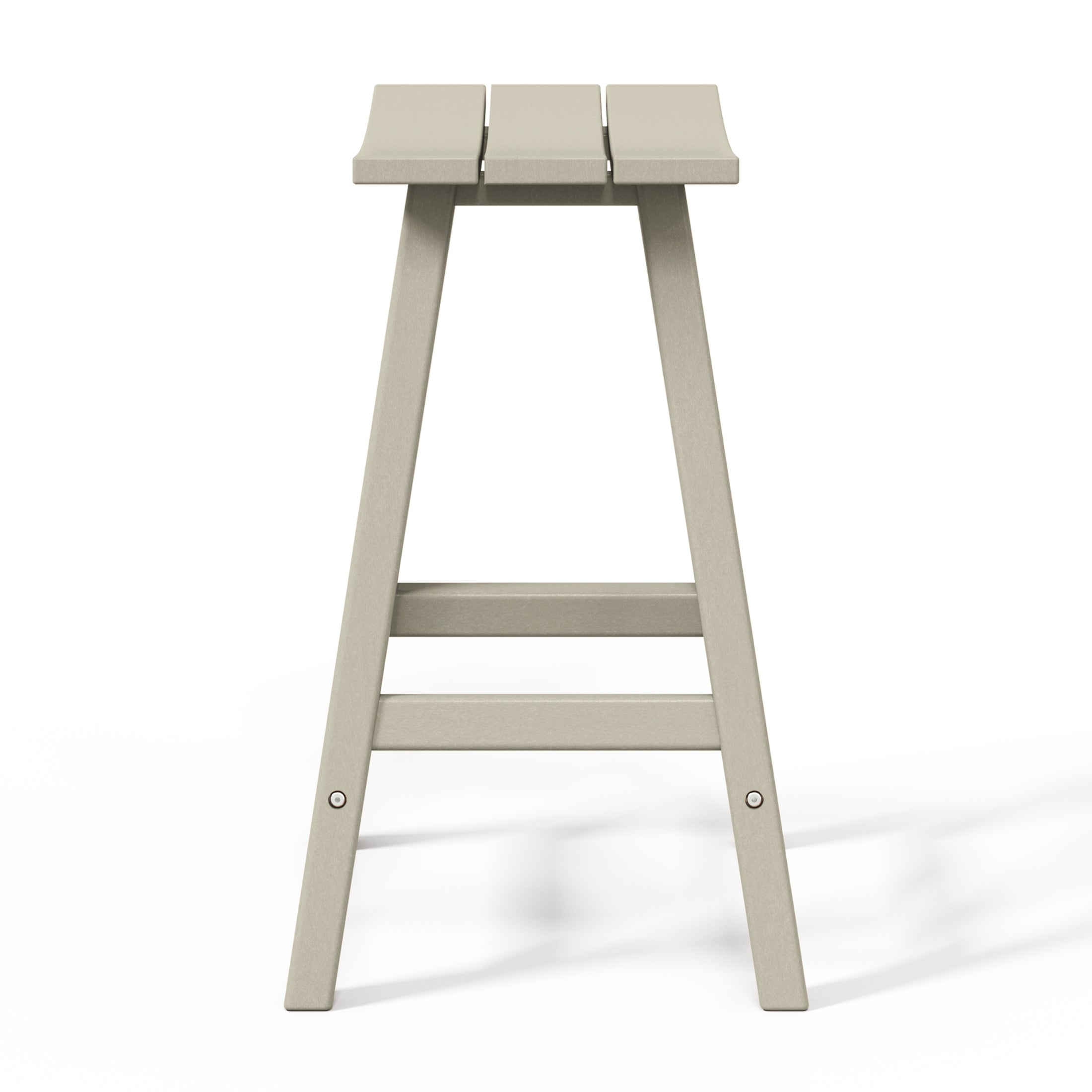 Paradise 24" HDPE Outdoor Patio Counter Height Bar Stools (Set of 2)