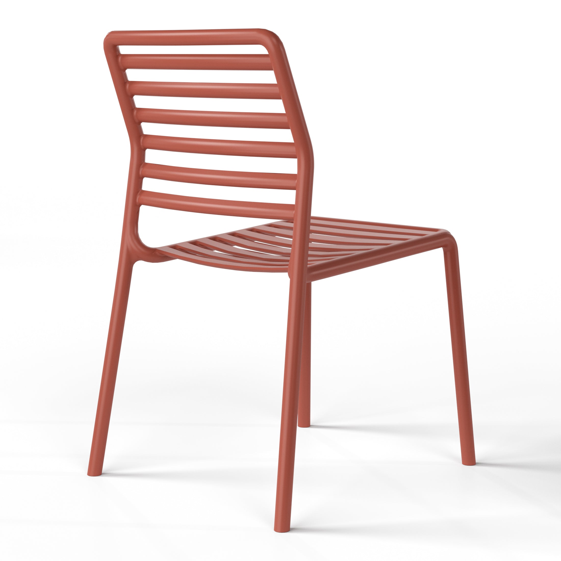 Sunshine 7-Piece Metal Rectangular Patio Dining Table Set With Stackable Plastic Dining Chairs For 6