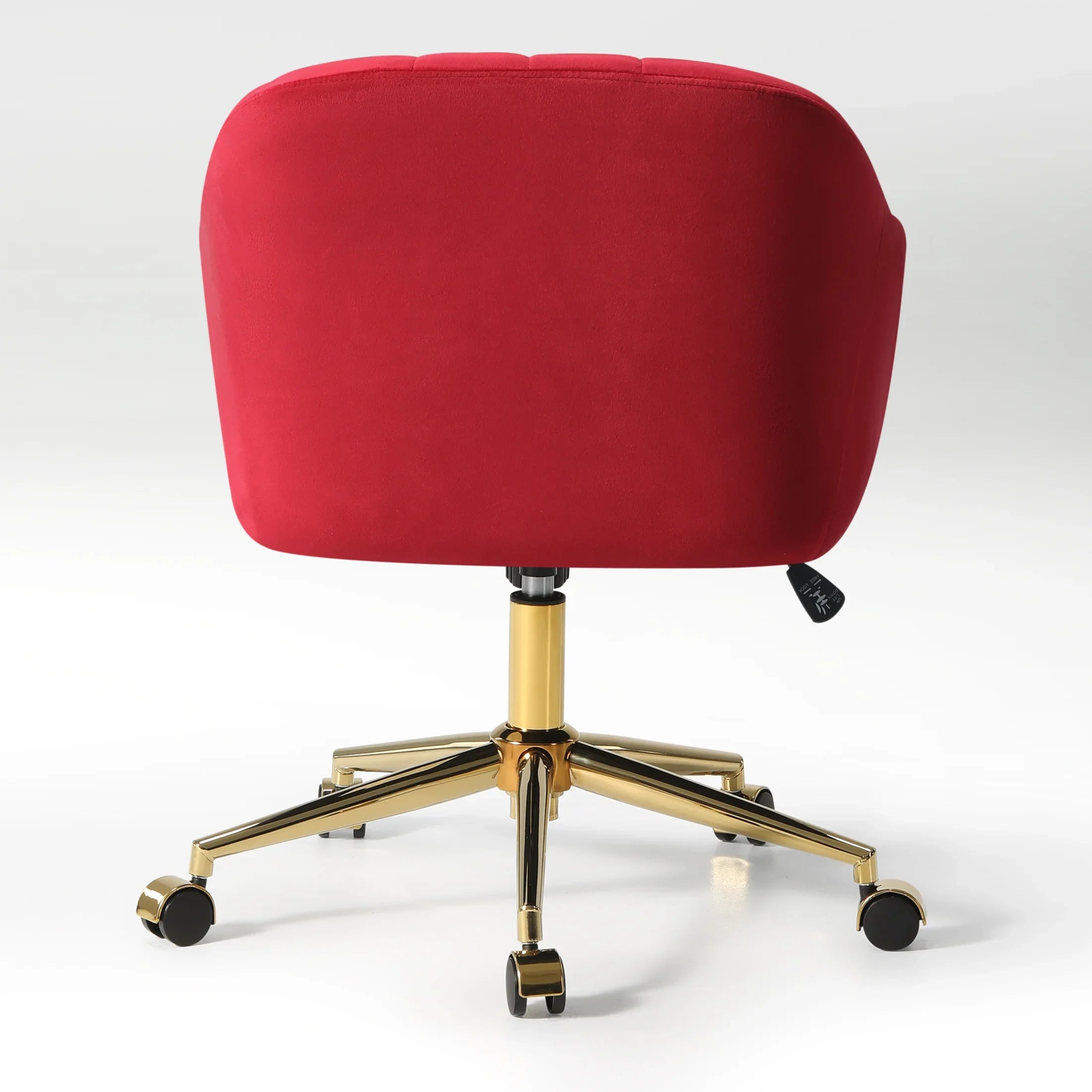 Alaia Upholstered Velvet Swivel Vanity Office Chair With Wheels