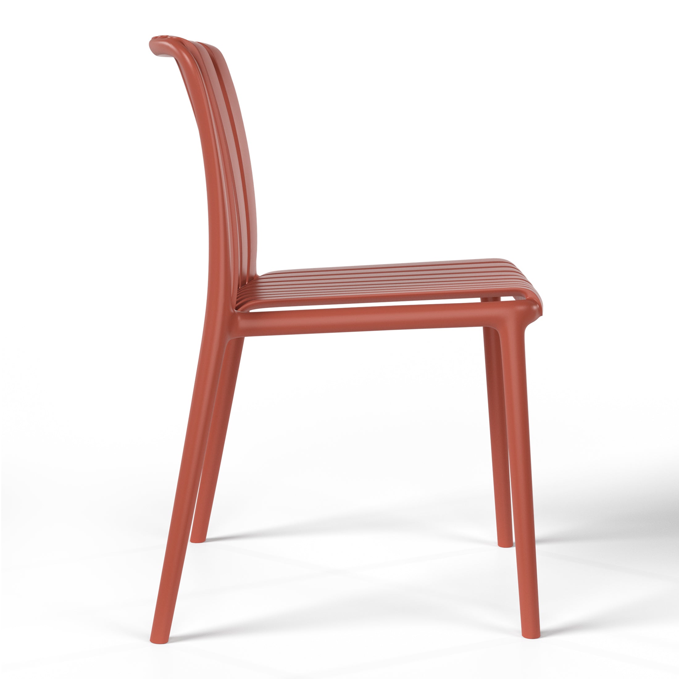 Sunshine Outdoor Stackable Polypropylene Plastic Dining Side Chairs (Set of 2)