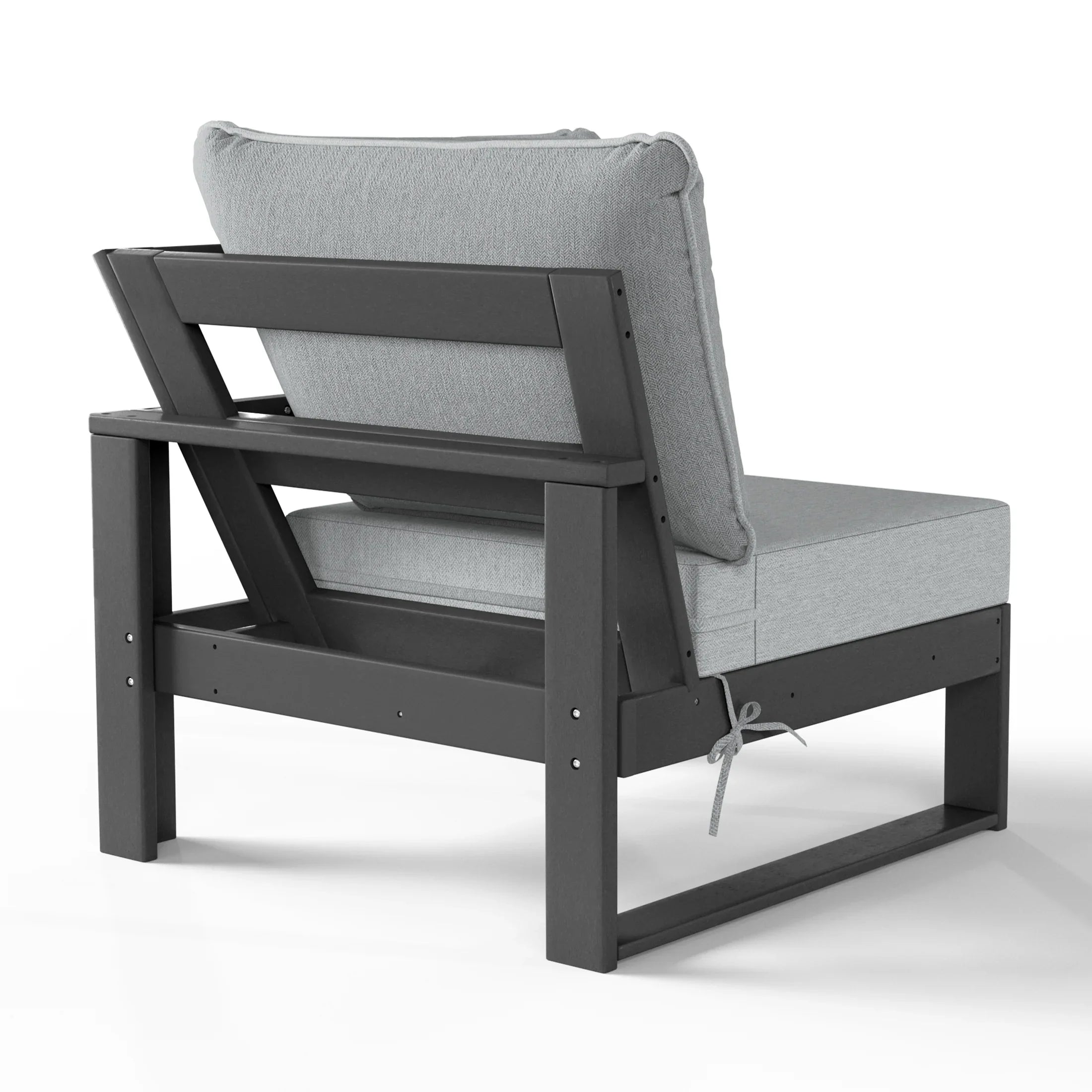 Rockaway Outdoor HDPE Sectional Corner Sofa Seat with Water-Proof Cushions