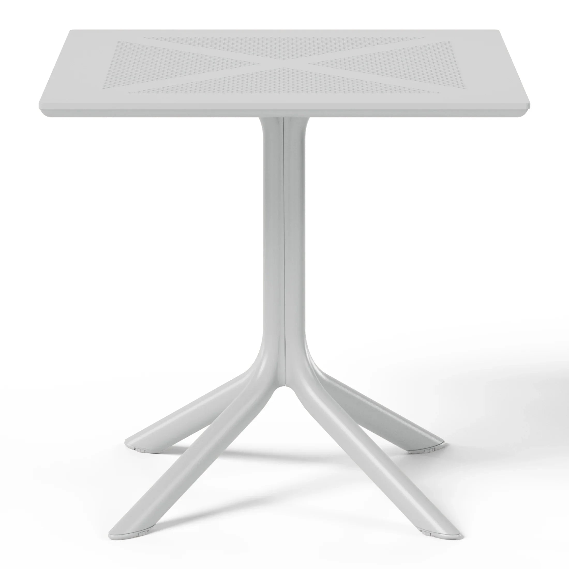 Sunshine 31.5" Square Plastic Outdoor Patio Dining Table for 4