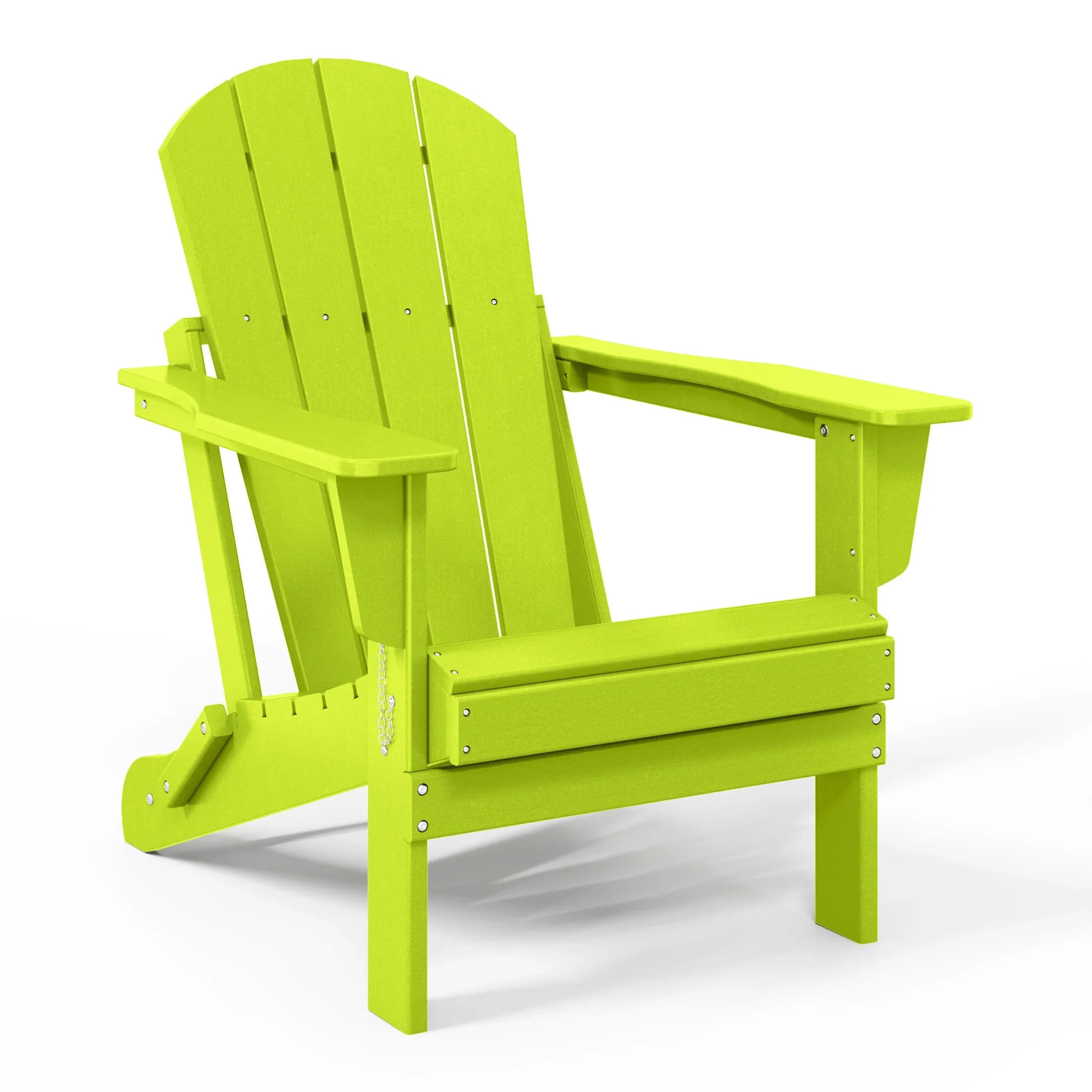 Paradise 5-Piece HDPE Folding Adirondack Chair Outdoor Patio Conversation Set