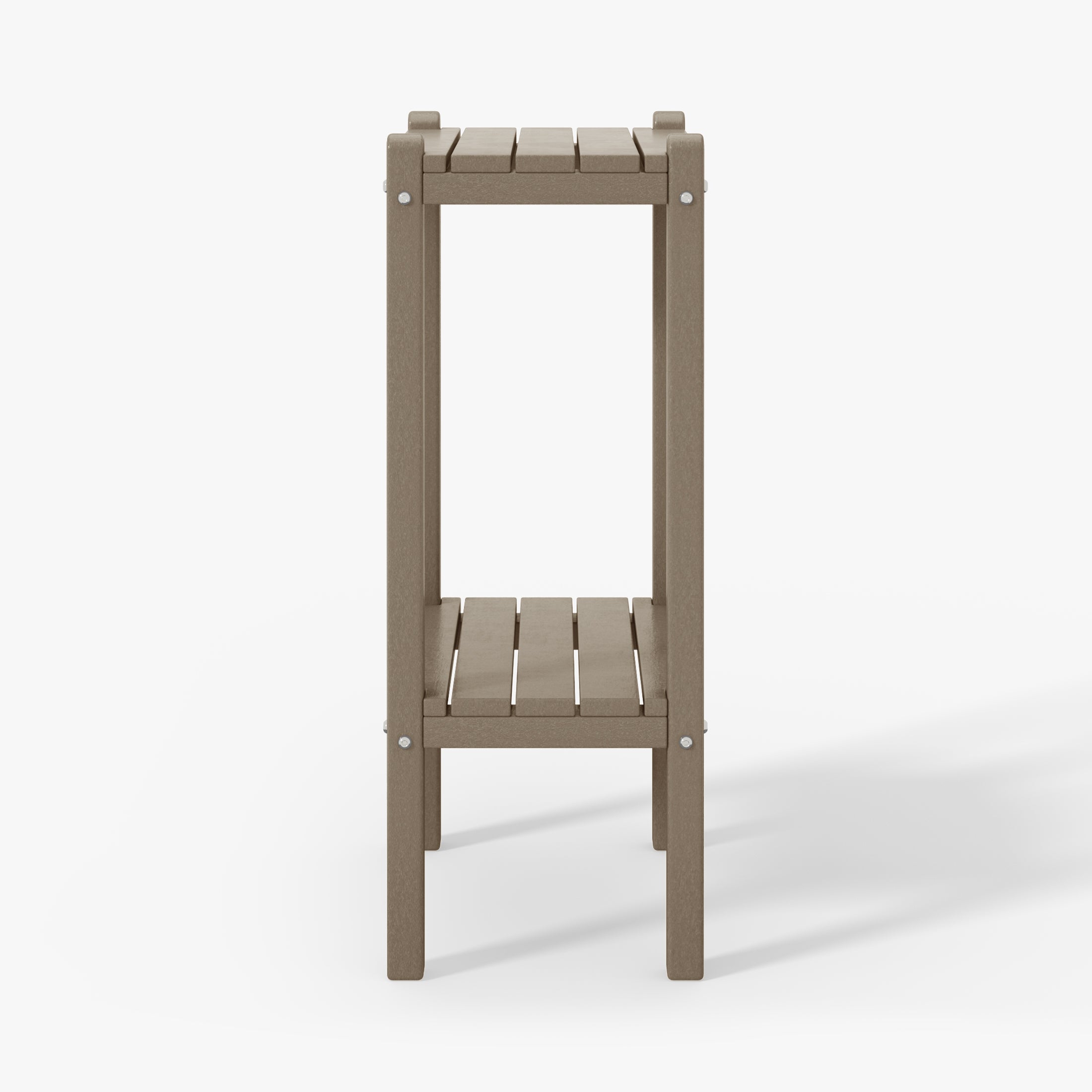 Paradise 36" Outdoor Adirondack HDPE 2-Tier Patio Side Table