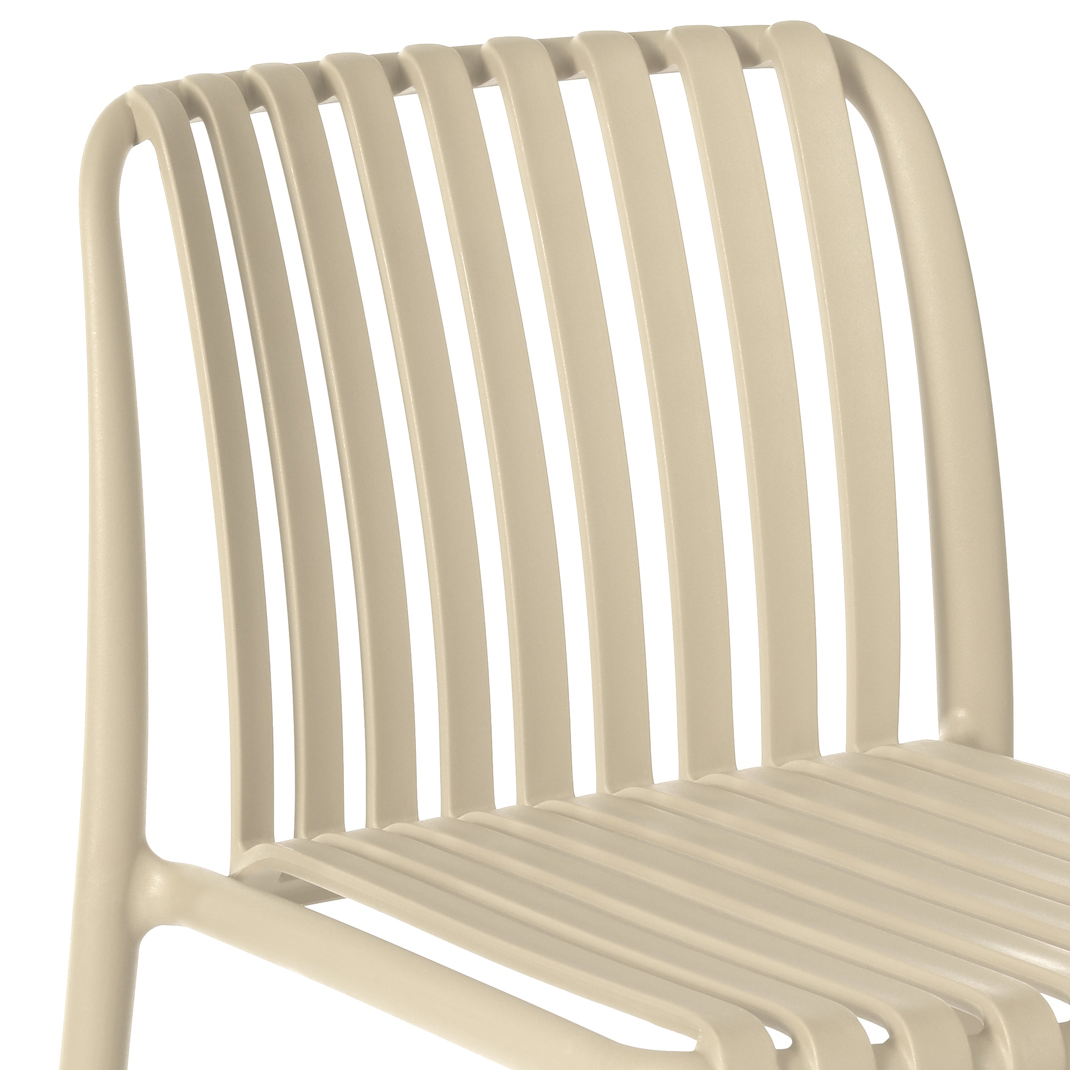Sunshine 29.5" Outdoor Modern Polypropylene Plastic Patio Bar Height Stools (Set of 2)
