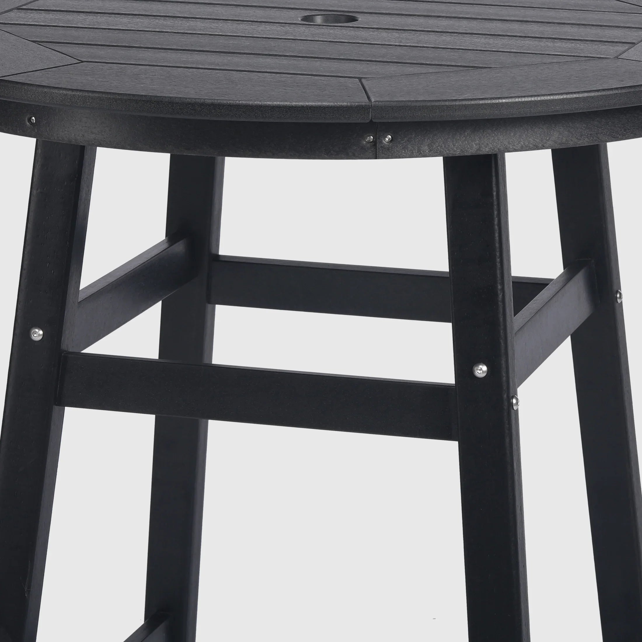 Paradise Outdoor 35" HDPE Round Patio Counter Height Bar Table