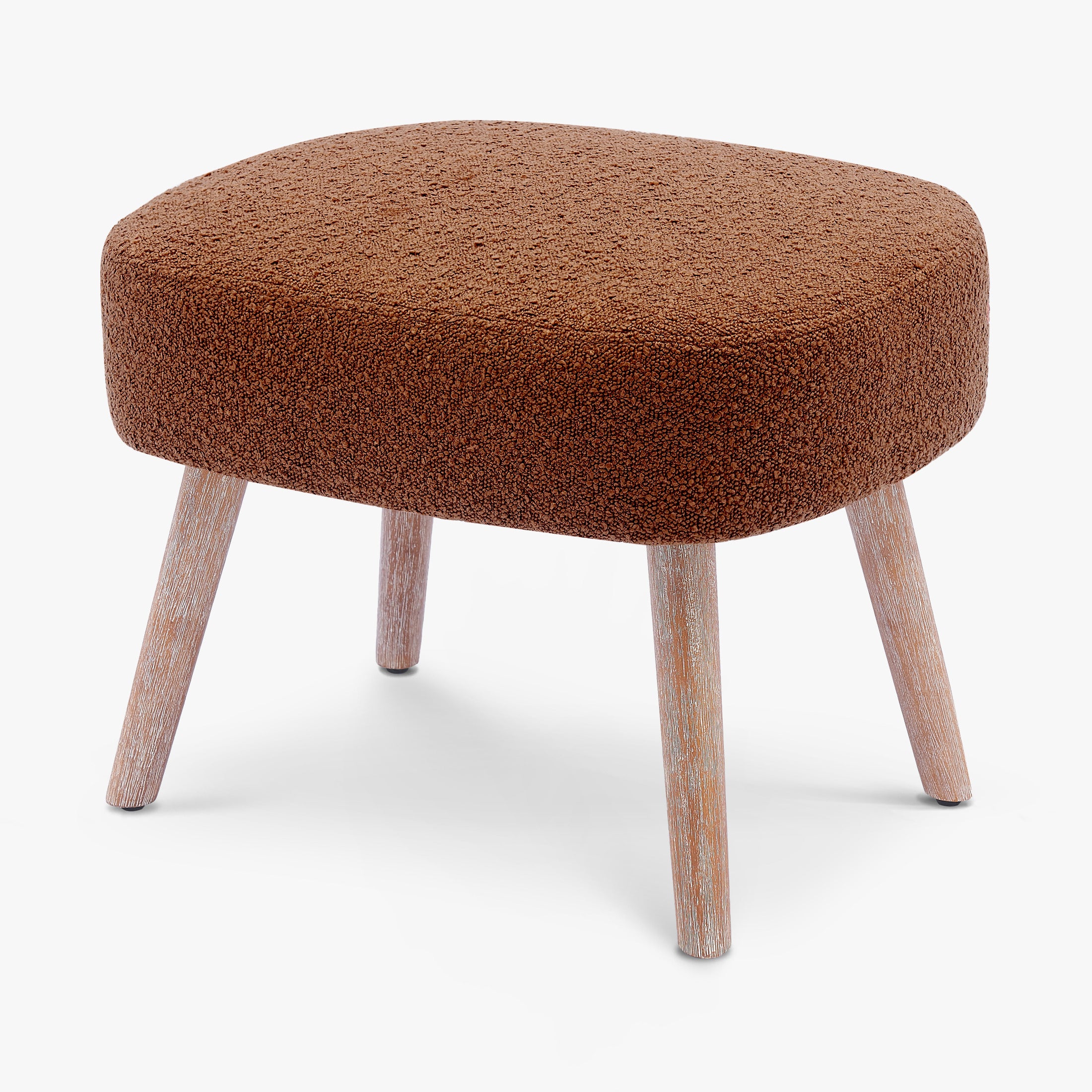 Amélie 21" Wide Square Upholstered Cushion Ottoman Foot Stool