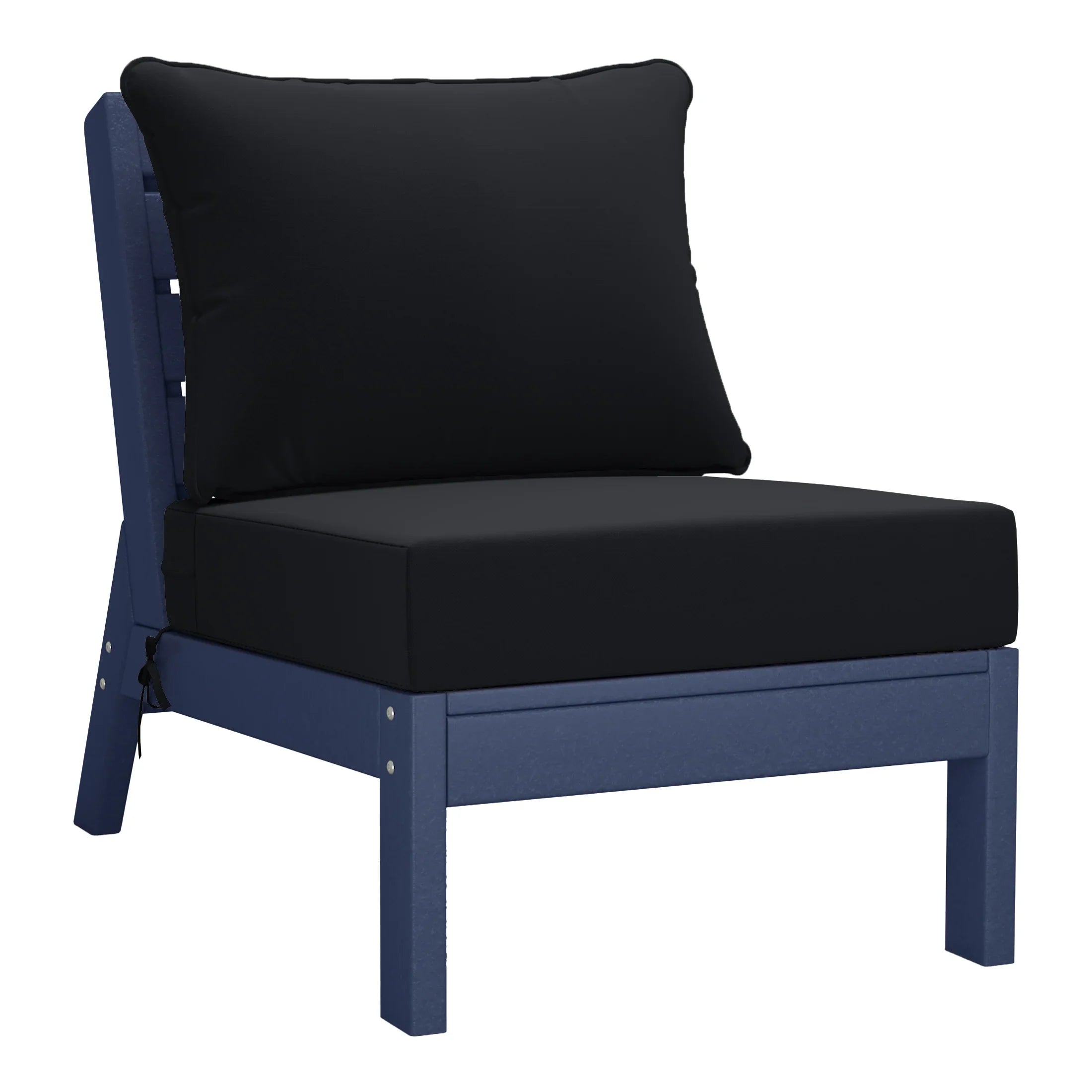 Portsmouth Outdoor Patio HDPE Sectional Sofa with Patio Cushions