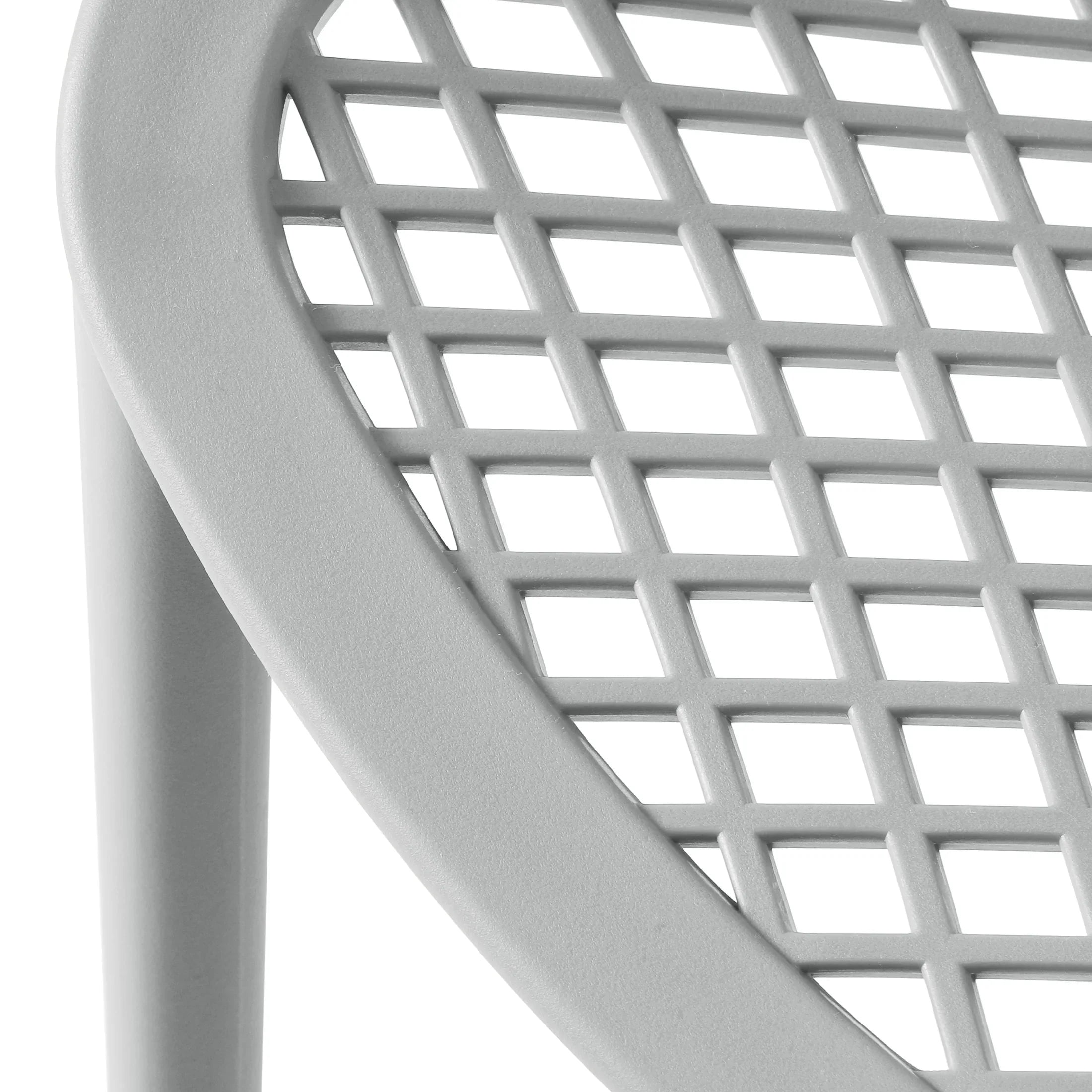 Sunshine Outdoor Stackable Modern Plastic Dining Chairs (Set of 2)