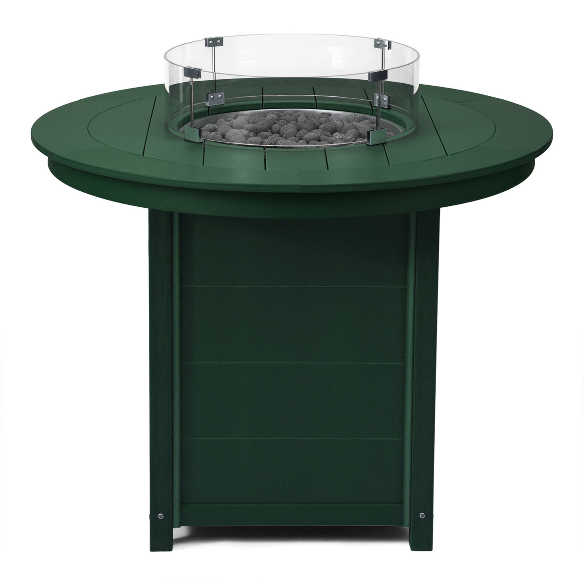 Sol 47" Modern Outdoor Patio Propane Round Counter Height Fire Pit Table