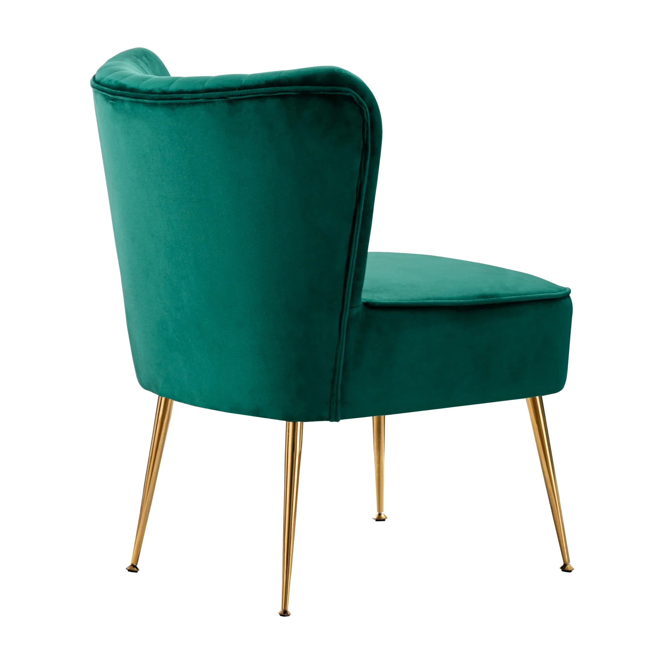 Alaia Mid Century Modern Tufted Velvet Loveseat Sofa and 22" Accent Chair 3-Piece Set