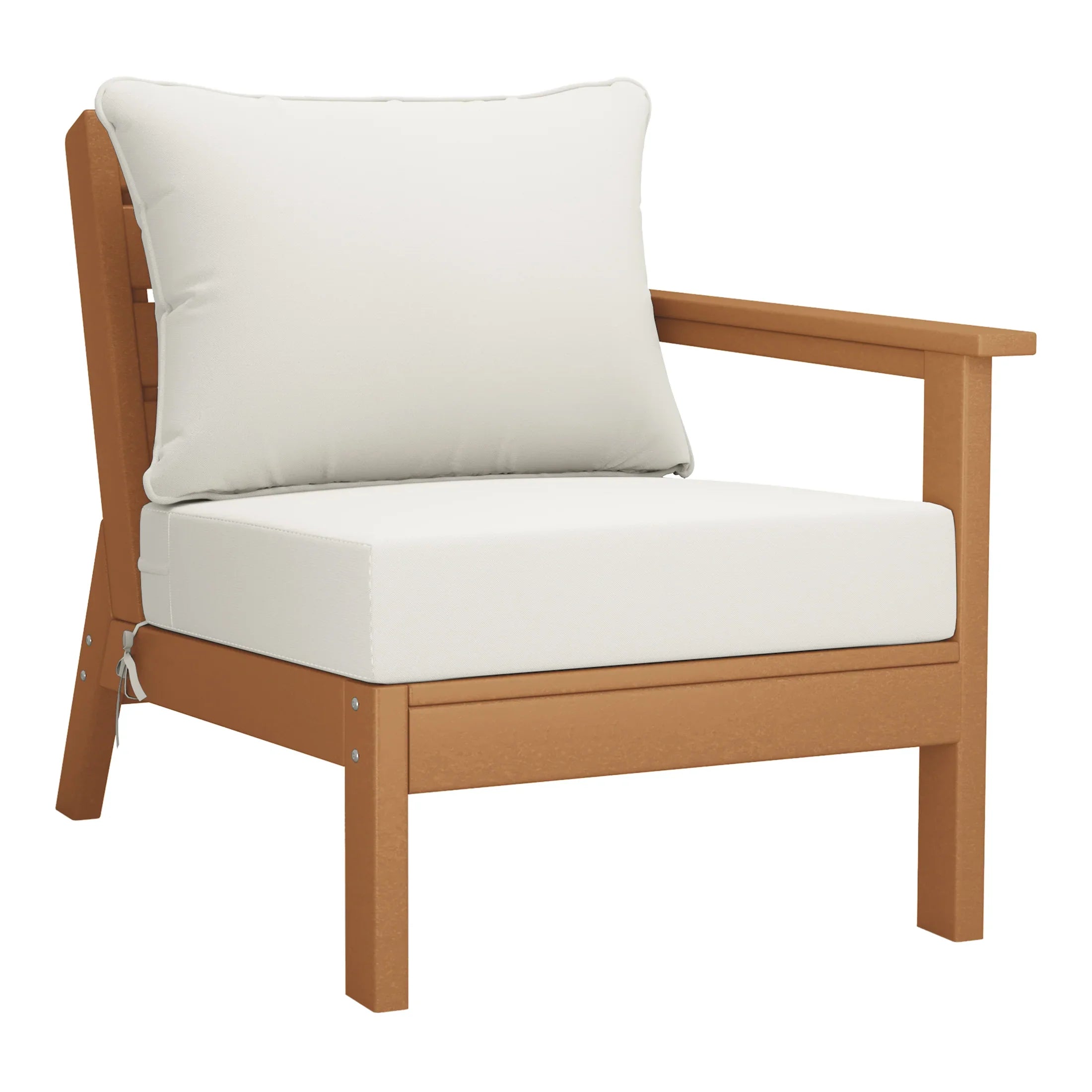 Portsmouth Outdoor Patio HDPE Sectional Sofa with Patio Cushions