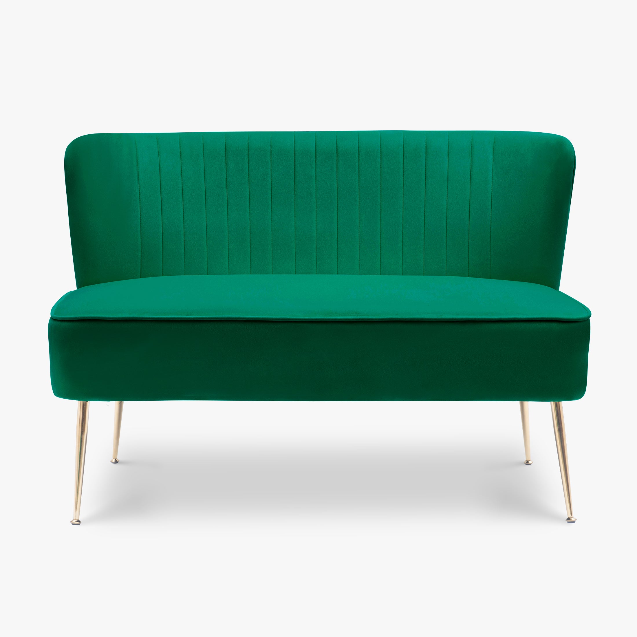 Alaia Mid Century Modern Tufted Velvet Loveseat Sofa and 25" Accent Chair 3-Piece Set