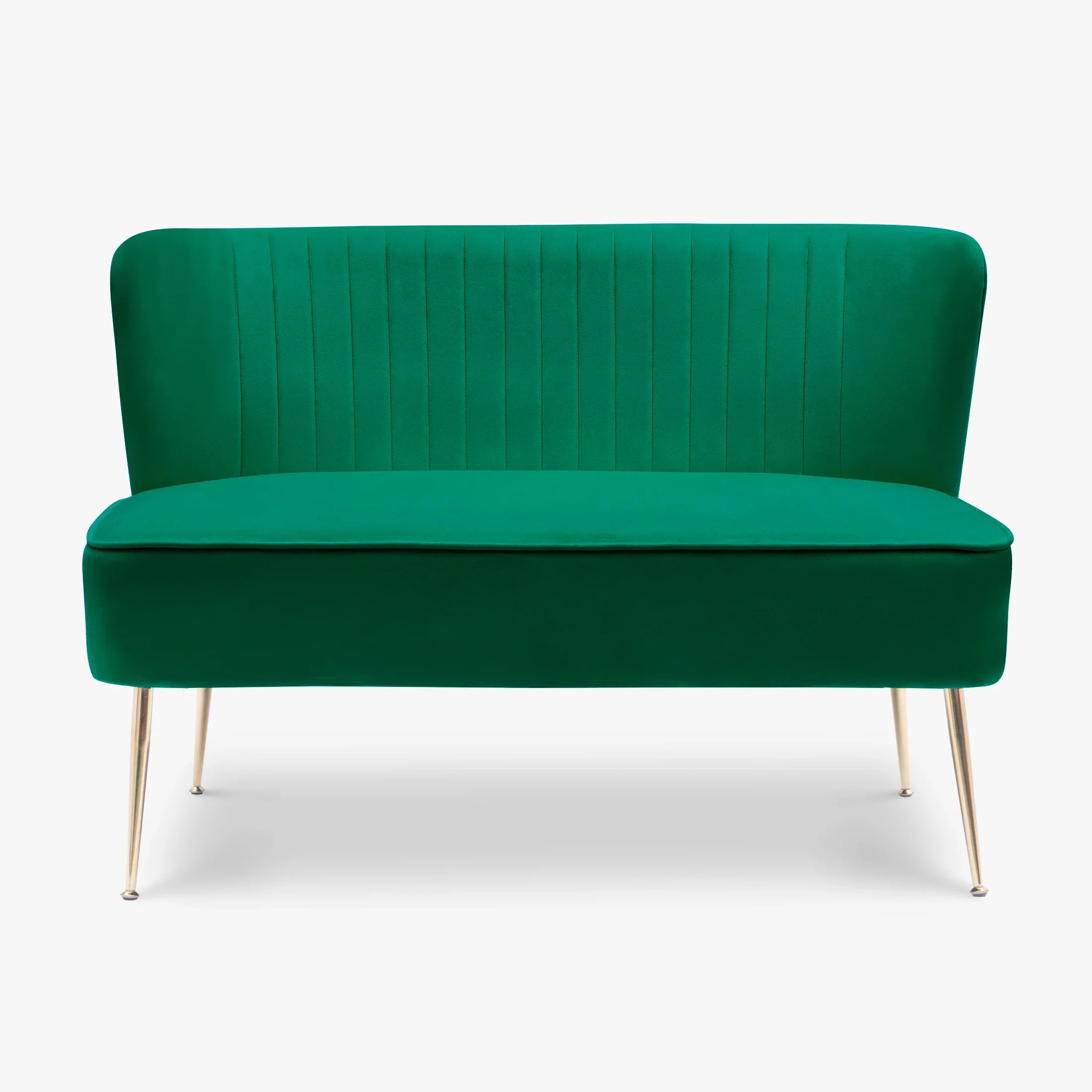 Alaia Mid Century Modern Tufted Velvet Loveseat Sofa and 25" Accent Chair 3-Piece Set