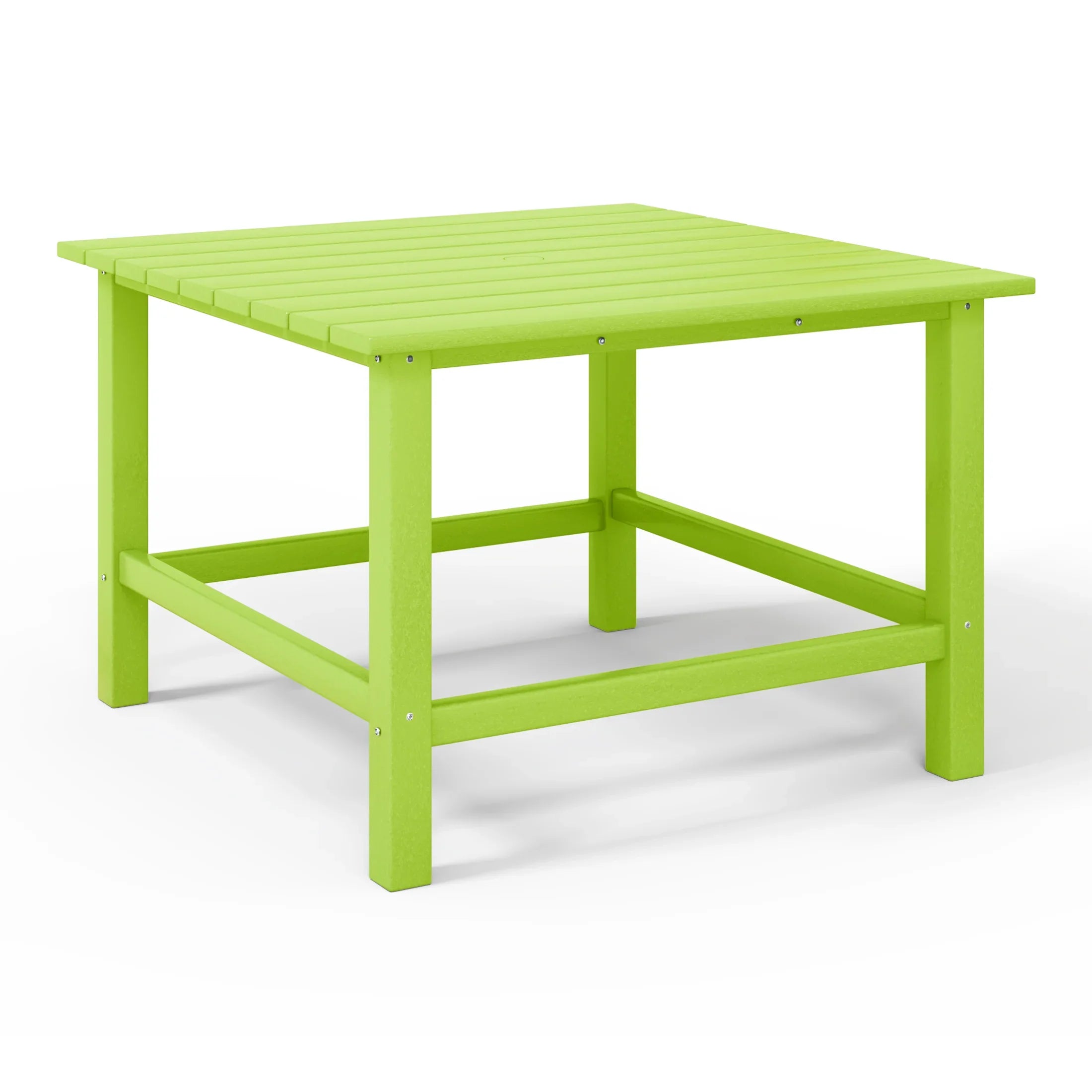 Paradise Kids 5-Piece HDPE Outdoor Square Patio Dining Table and Chairs Set
