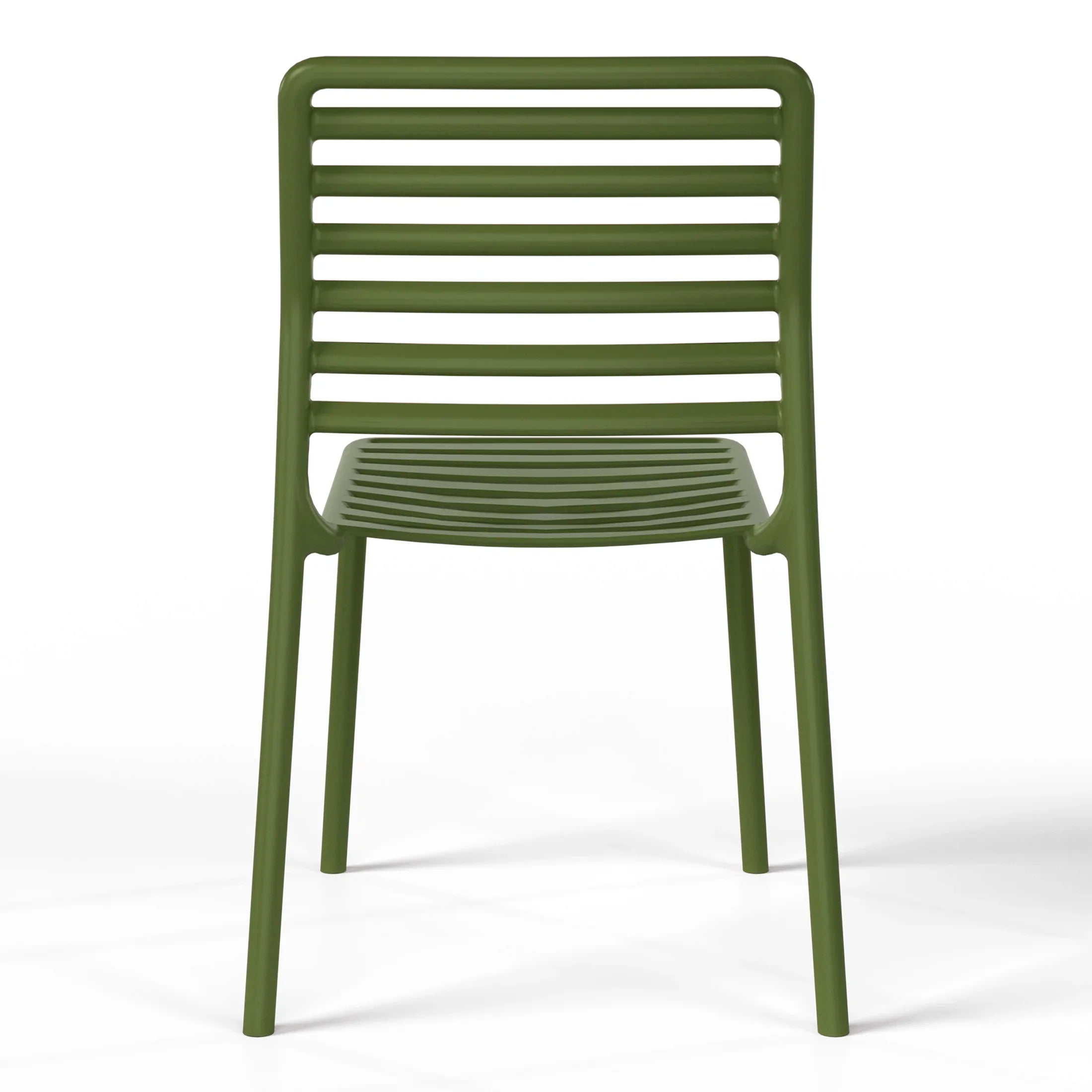 Sunshine Outdoor Stackable Polypropylene Plastic Resin Dining Side Chairs (Set of 2)