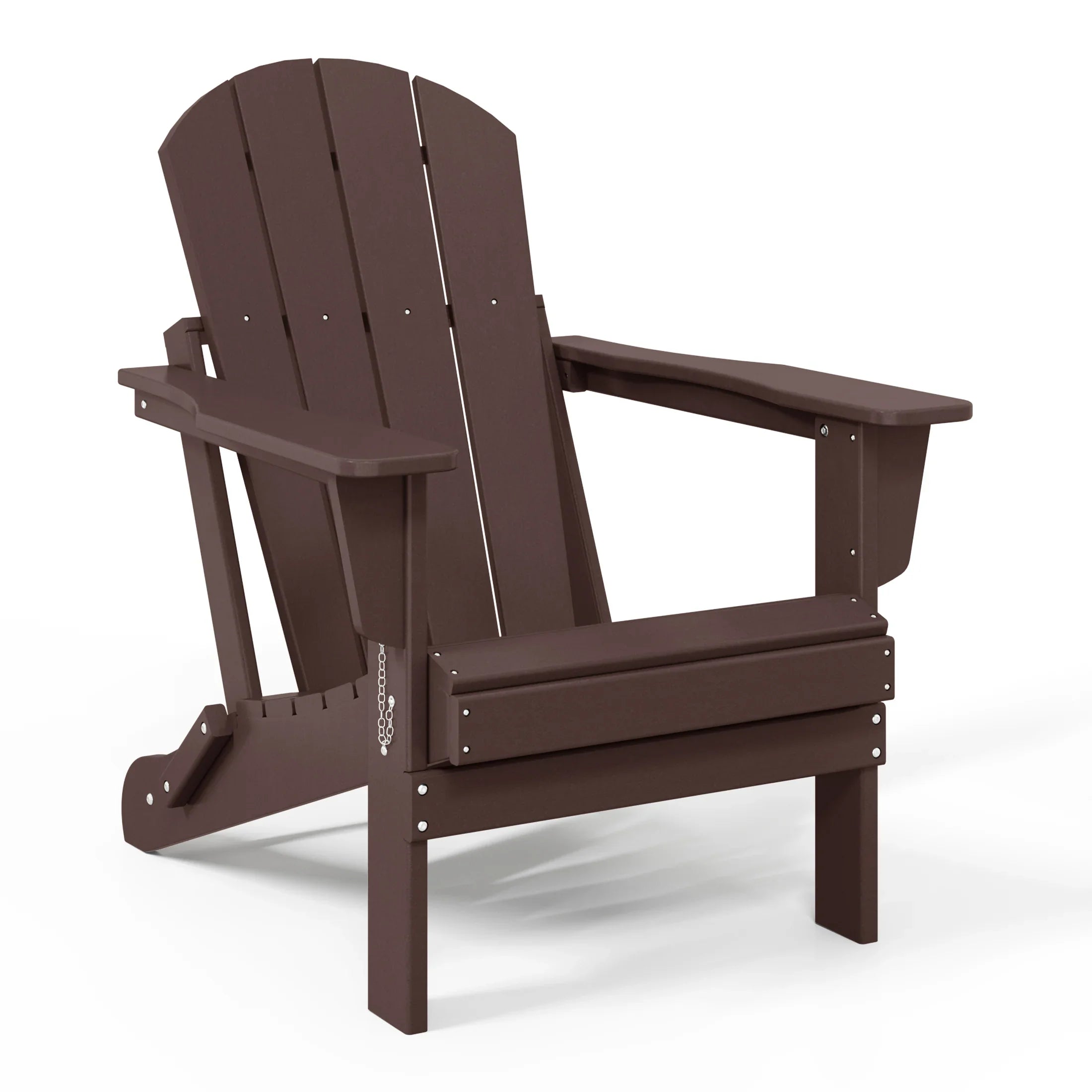 Paradise 5-Piece HDPE Folding Adirondack Chair Outdoor Patio Conversation Set
