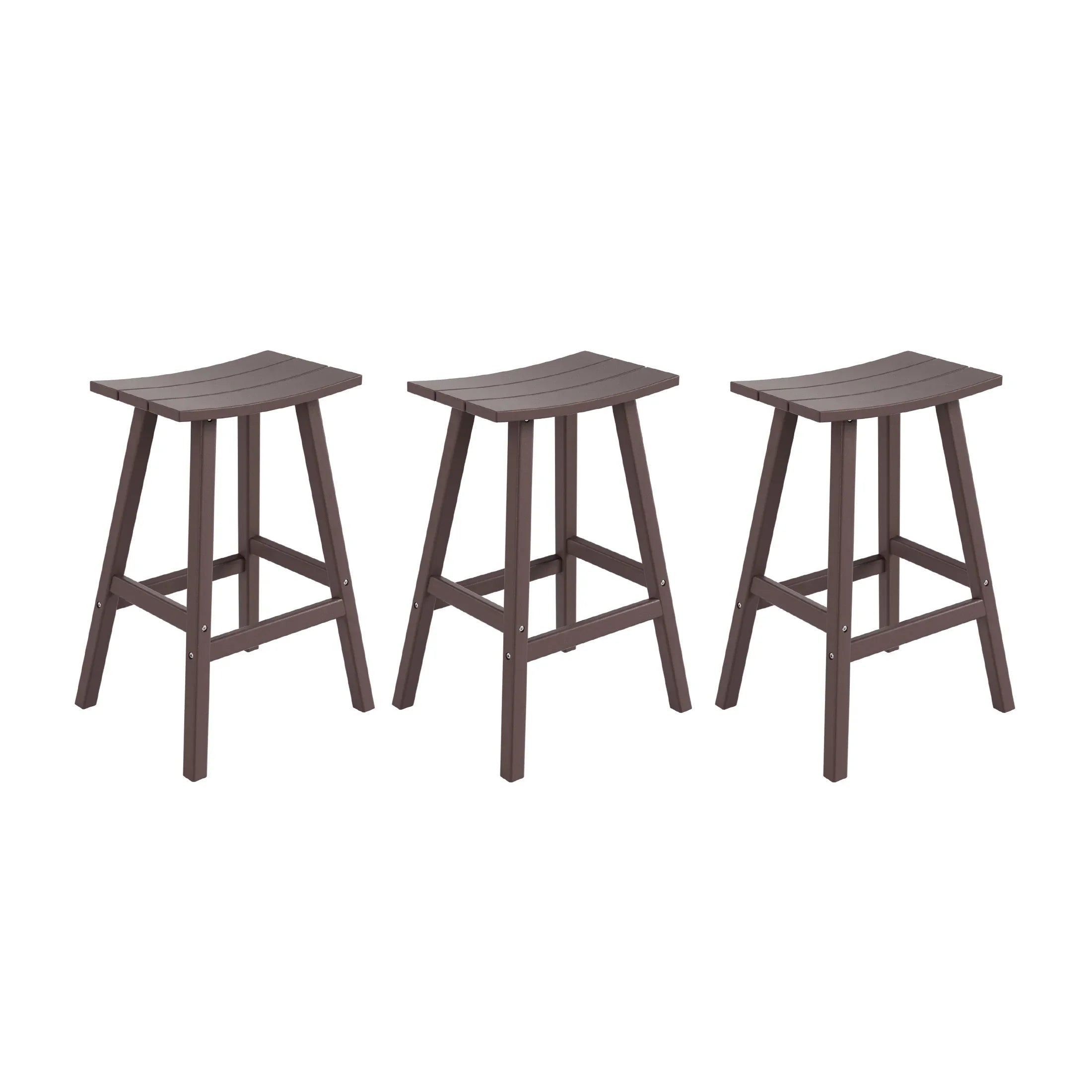 Paradise 29 Inch High Backless Seat Bar Stools (Set of 3)