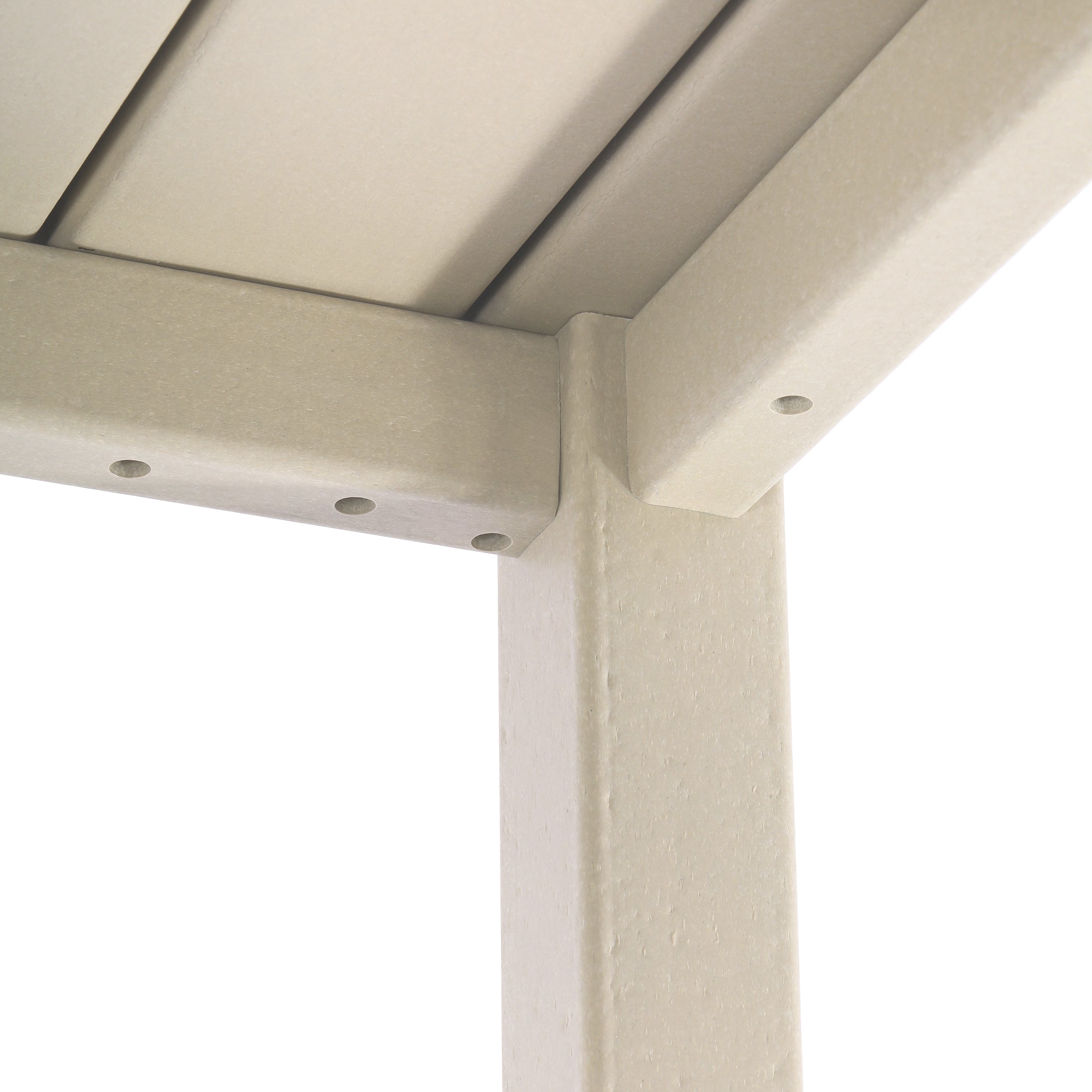 Paradise Low Outdoor HDPE Square Patio Coffee Table