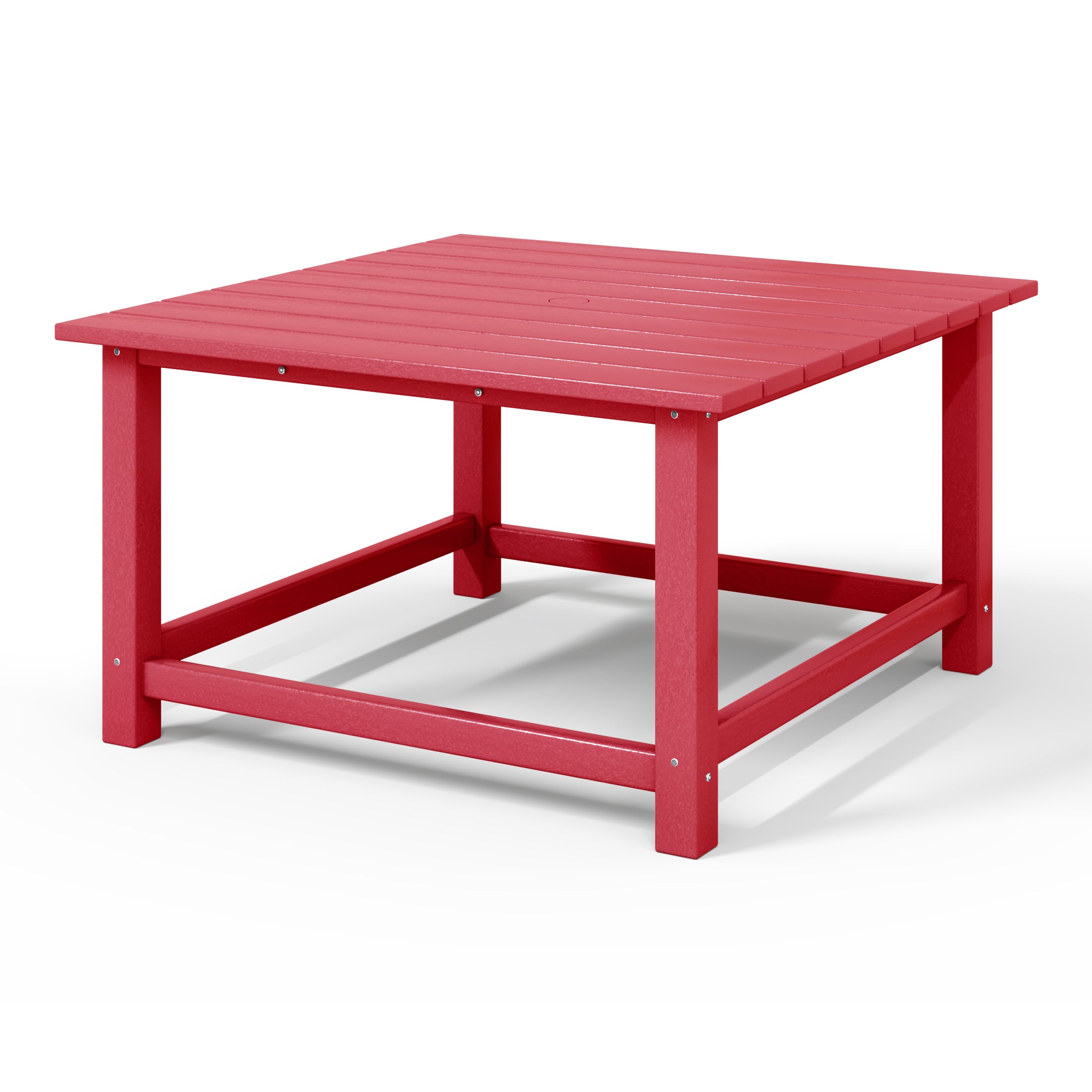 Paradise Low Outdoor HDPE Square Patio Coffee Table