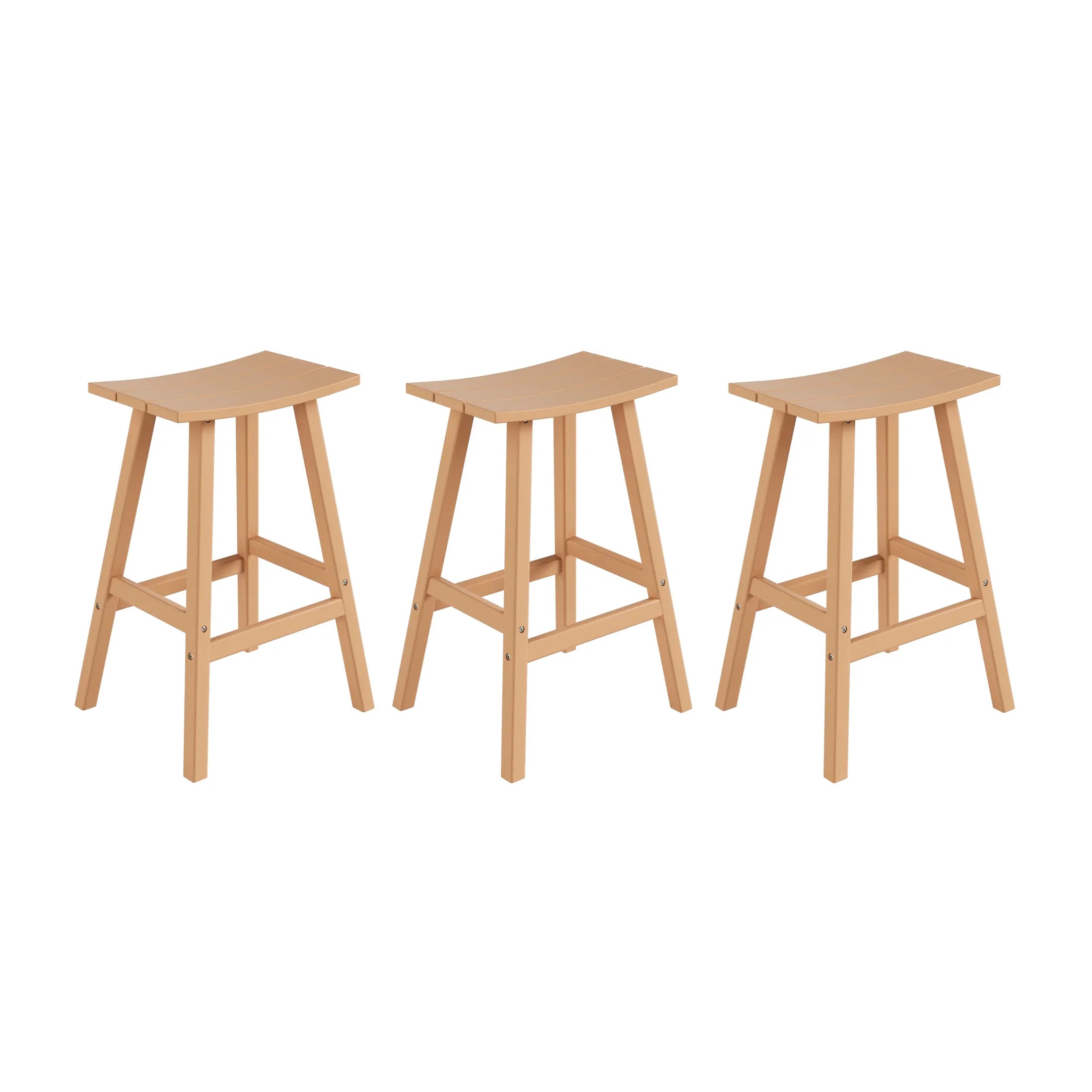 Paradise 29 Inch High Backless Seat Bar Stools (Set of 3)