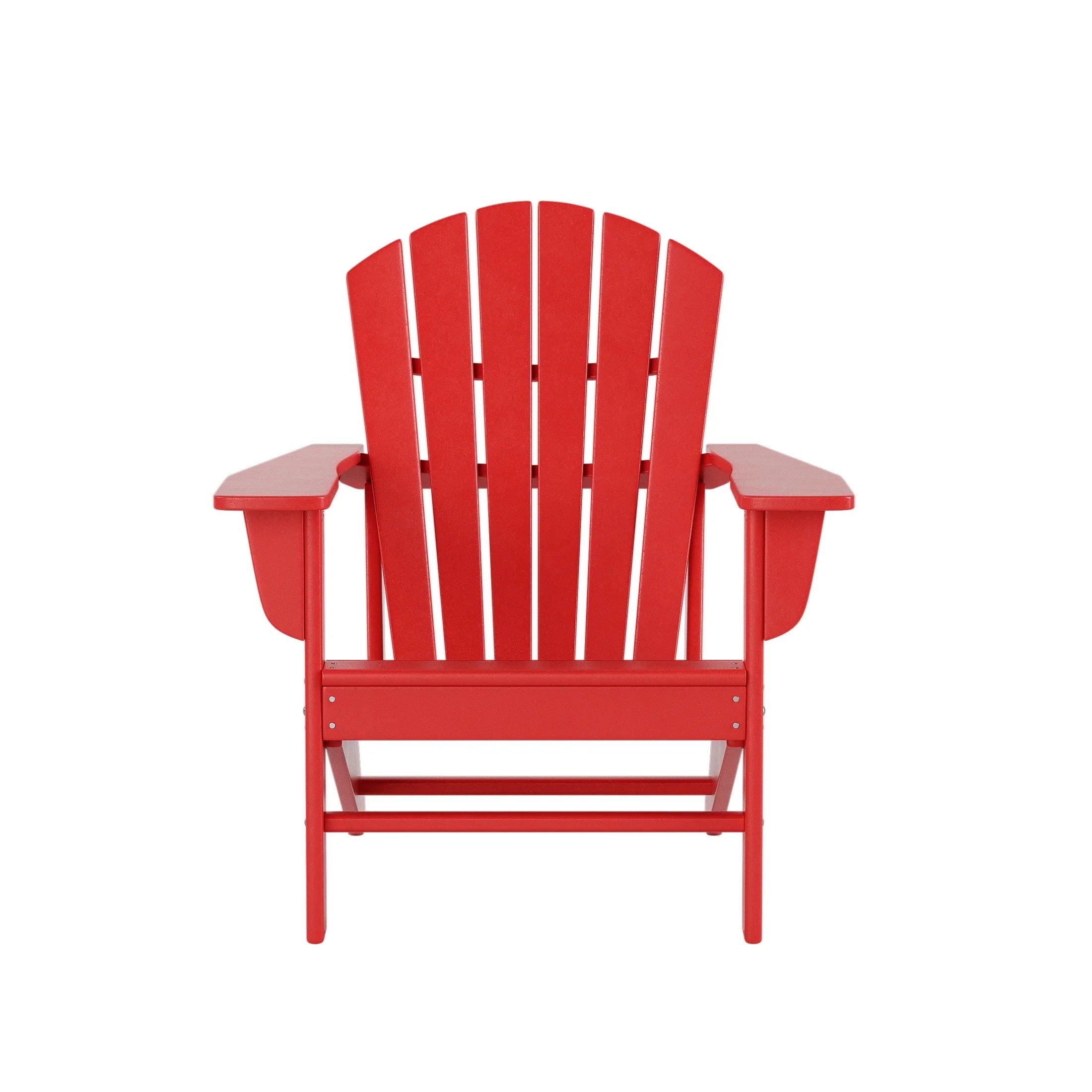 Portside 5-Piece Outdoor Patio HDPE Adirondack Chair With Square Coffee Table Conversation Set