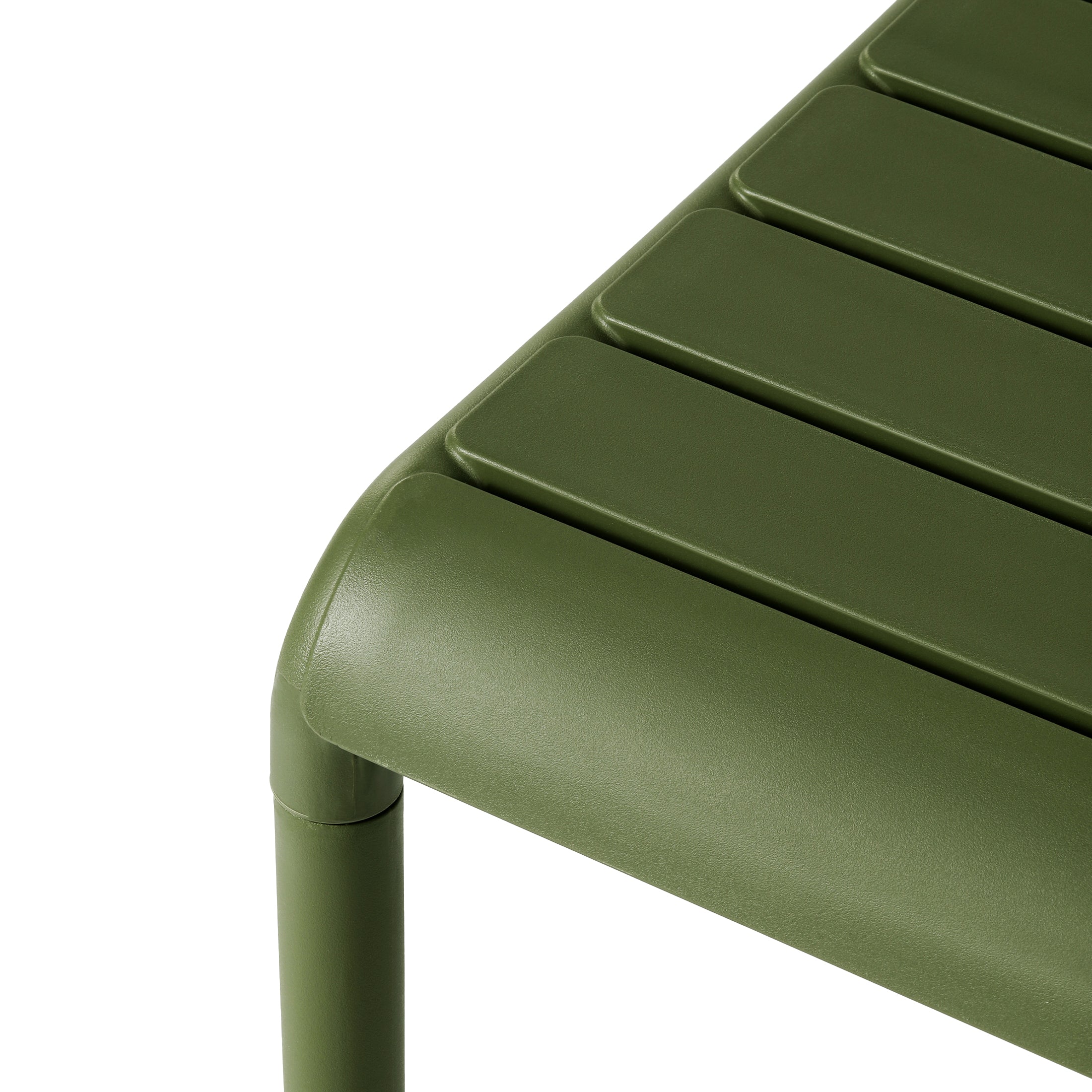 Sunshine Plastic Modern Outdoor Patio Accent Side Tables (Set of 2)