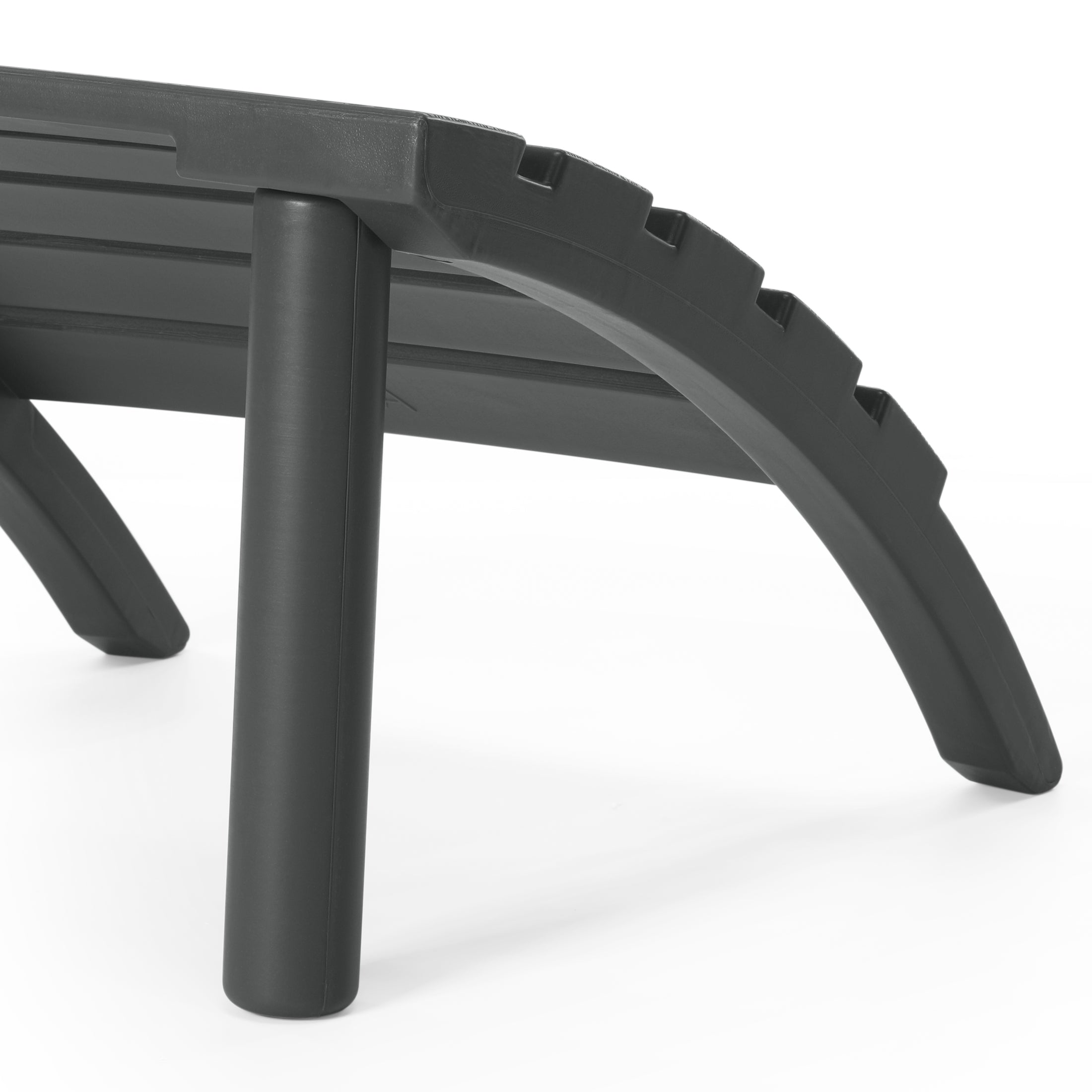 Cayman Outdoor Patio HDPE Adirondack Ottoman Footrest