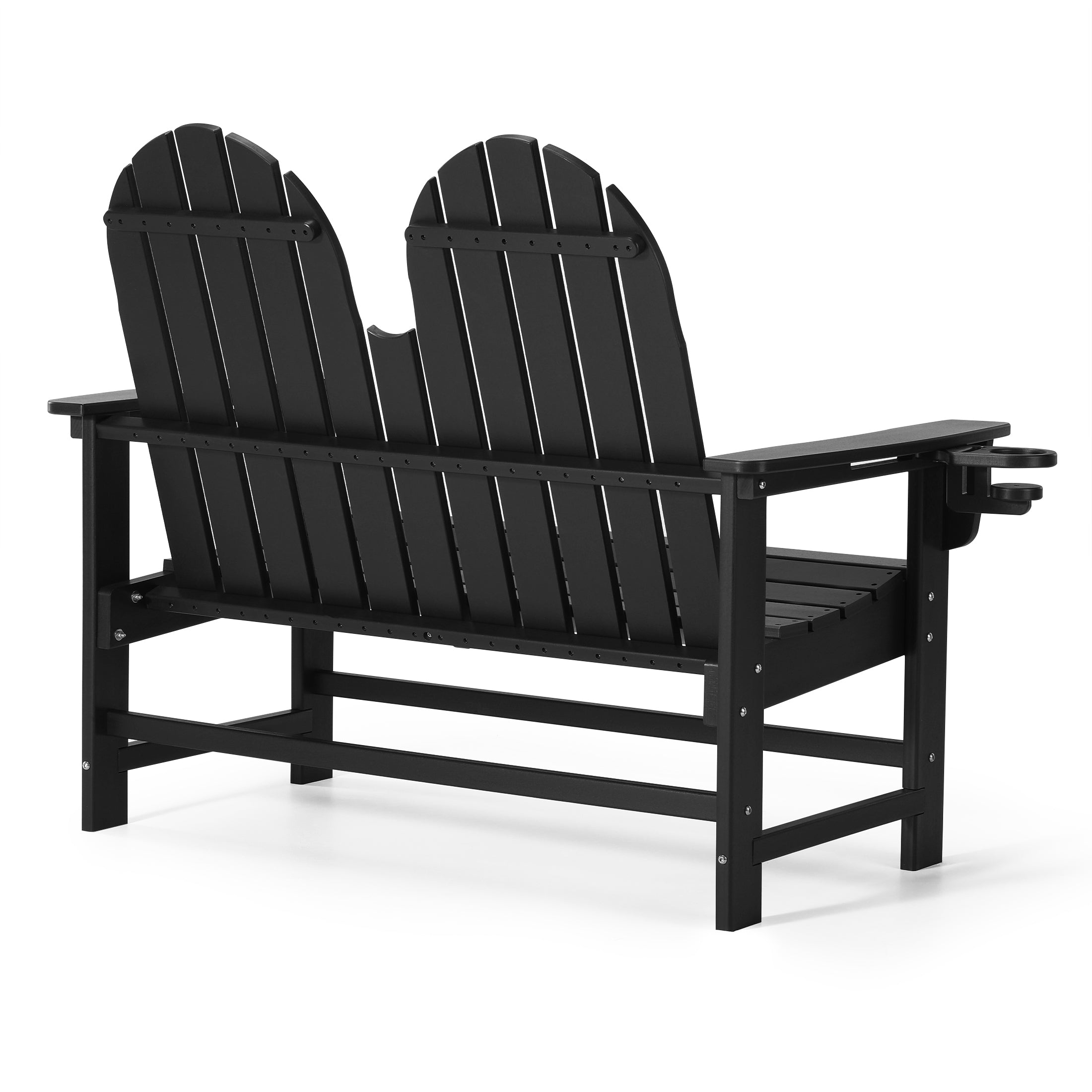 Savannah Outdoor Patio 49" HDPE Adirondack Garden Bench
