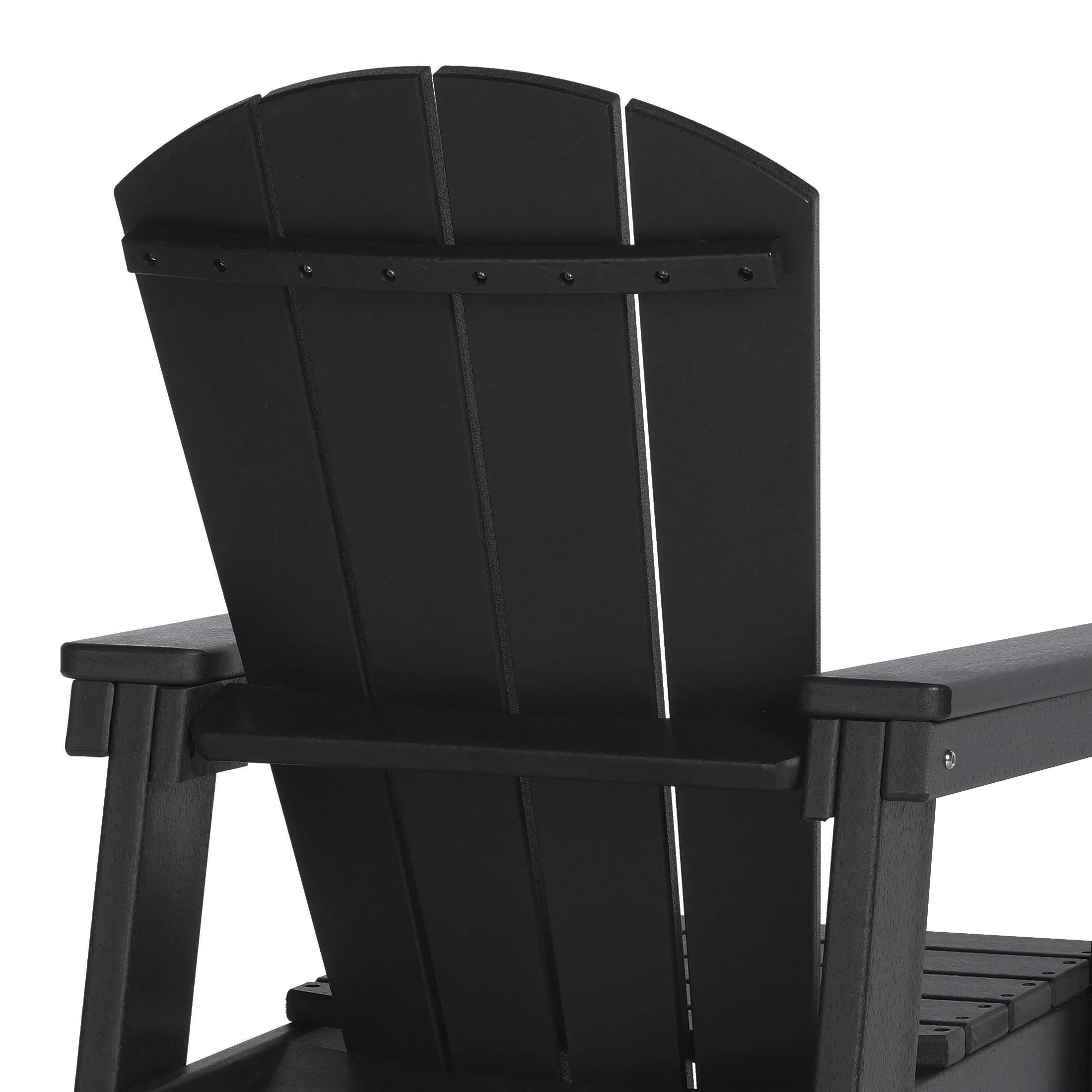 Paradise 2-Piece Kids Outdoor HDPE Adirondack Chair With Square Side Table Set