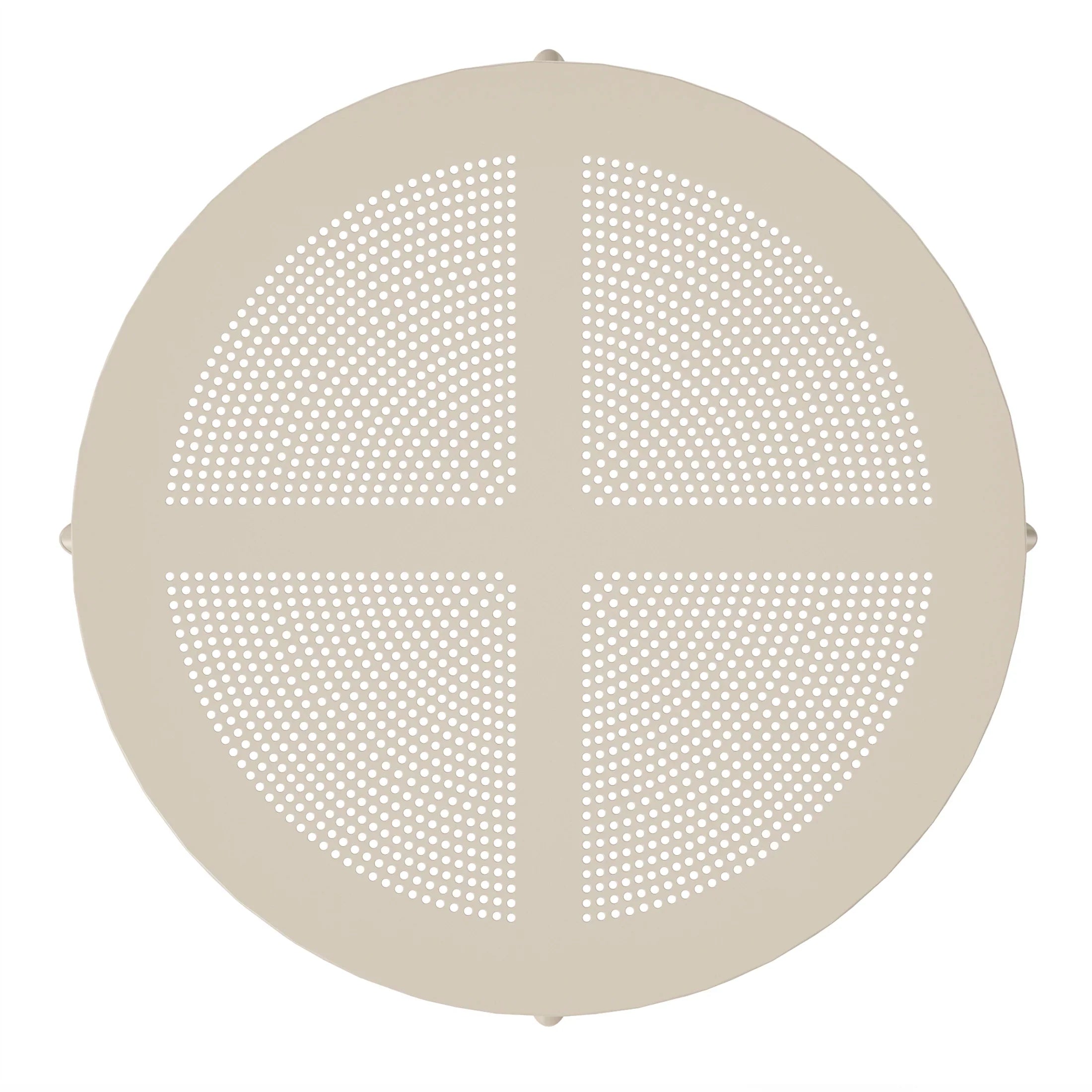 Sunshine 31.5" Round Plastic Outdoor Patio Dining Table for 4