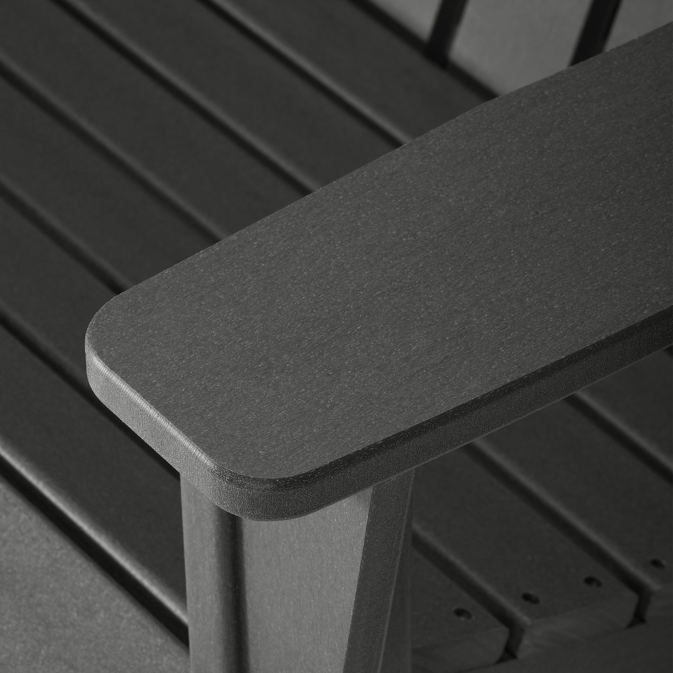 Savannah Outdoor Patio 49" HDPE Folding Adirondack Garden Bench