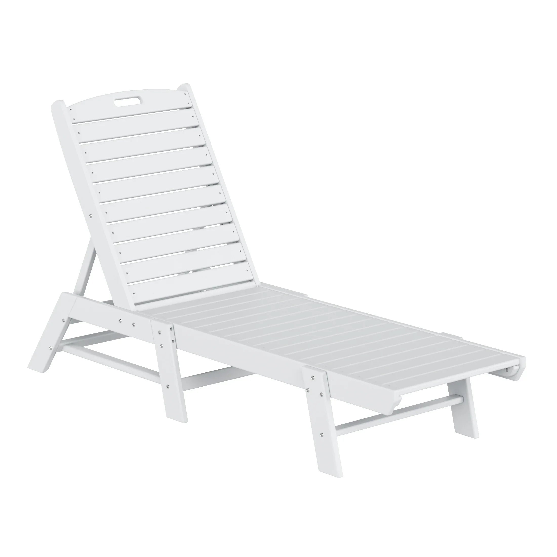 Paradise Poly Reclining Outdoor Patio Chaise Lounge Chair Adjustable