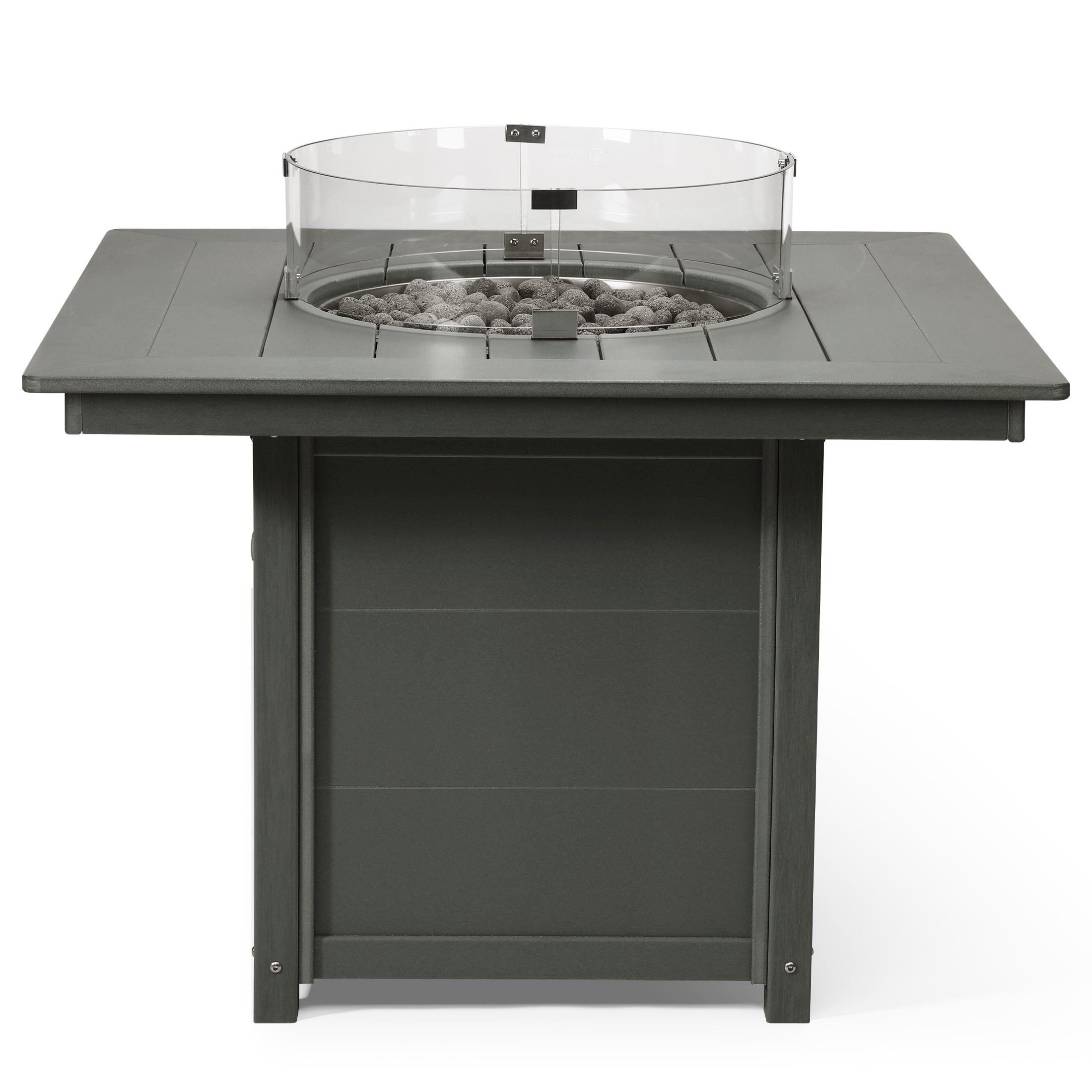 Sol Modern Outdoor Patio Propane 42" Square Fire Pit Table