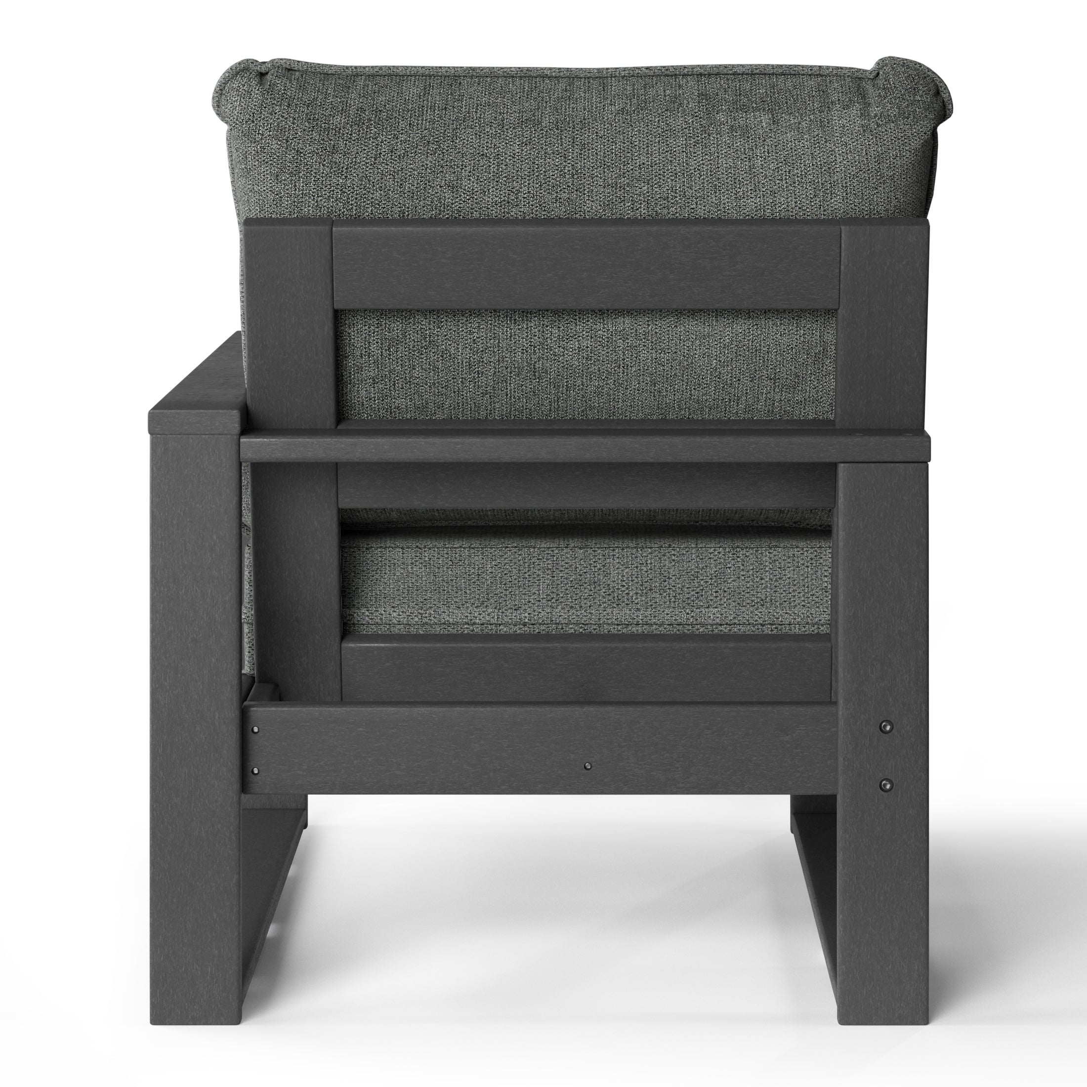 Rockaway Outdoor Patio HDPE Right Arm Facing Sectional Corner Chair with Patio Cushions