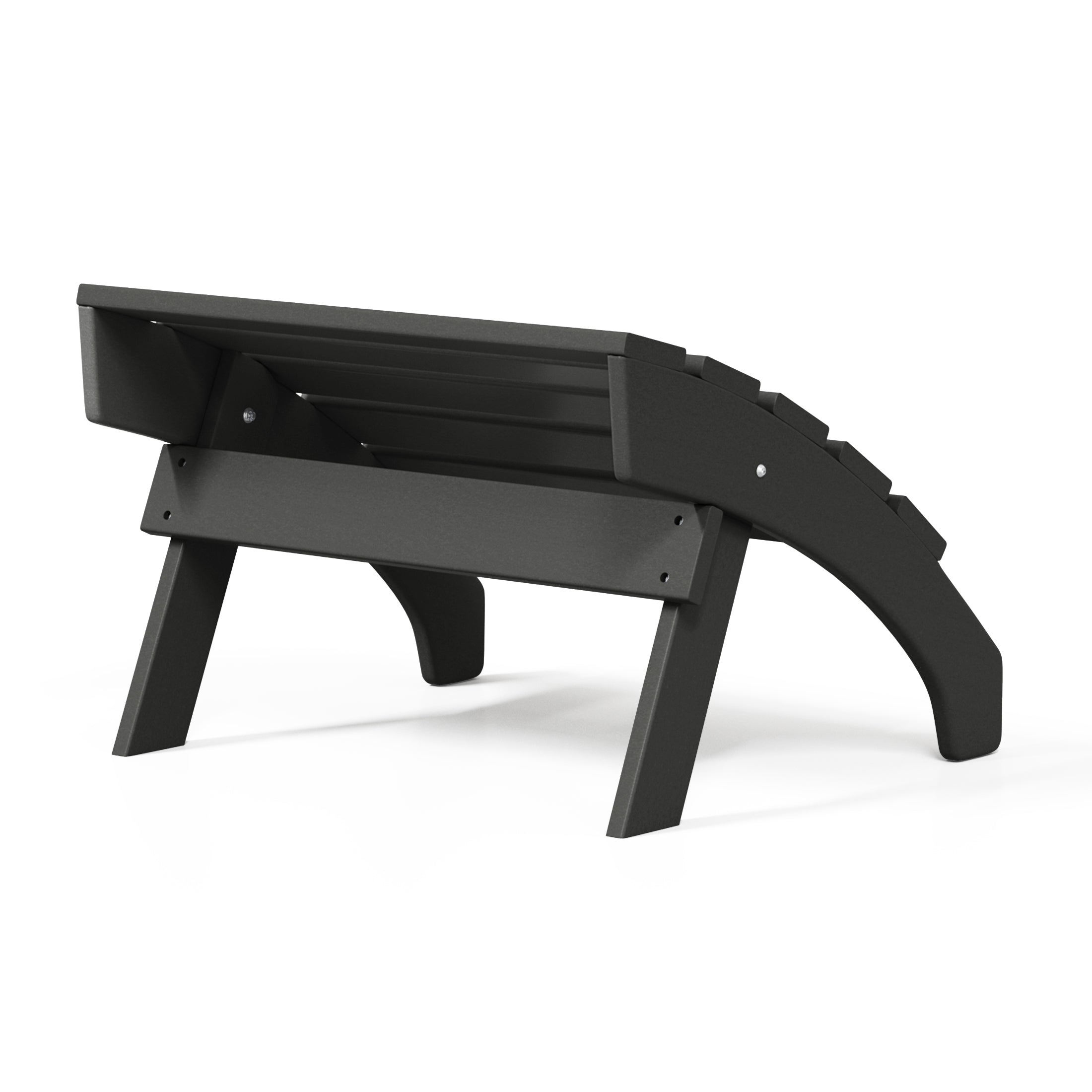 Portside Outdoor Patio HDPE Adirondack Ottoman Footrest