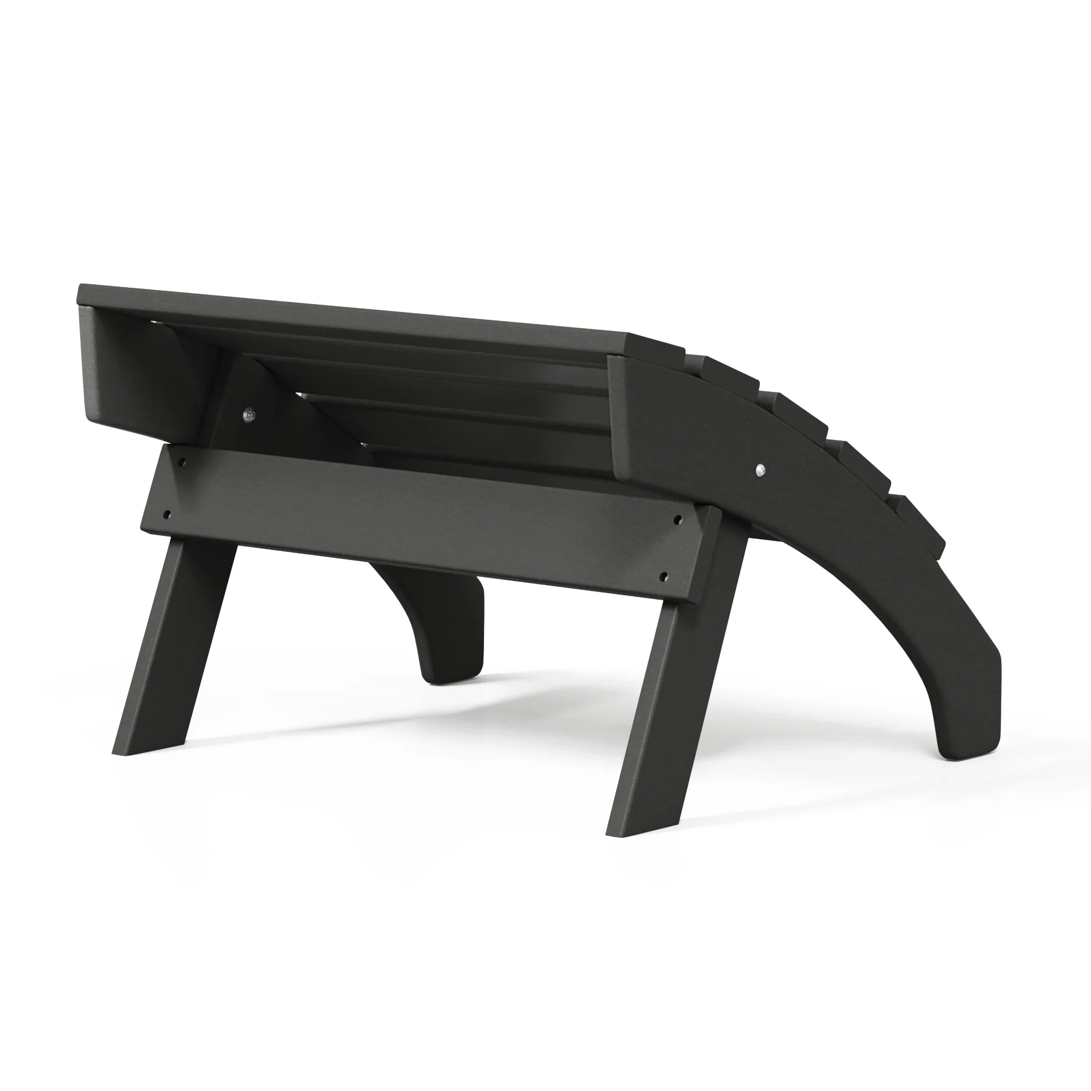 Portside Outdoor Patio HDPE Adirondack Ottoman Footrest