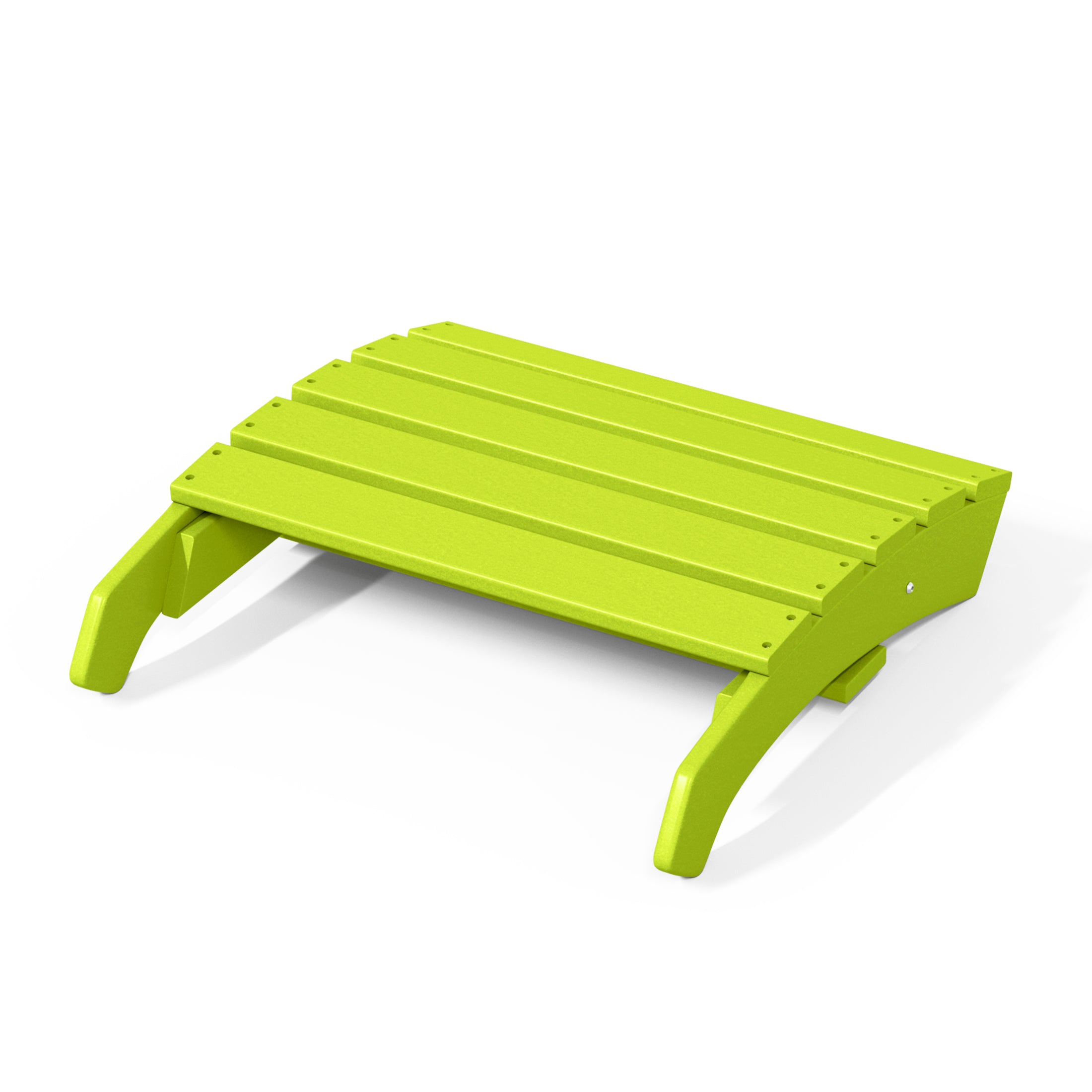 Portside Outdoor Patio HDPE Adirondack Ottoman Footrest