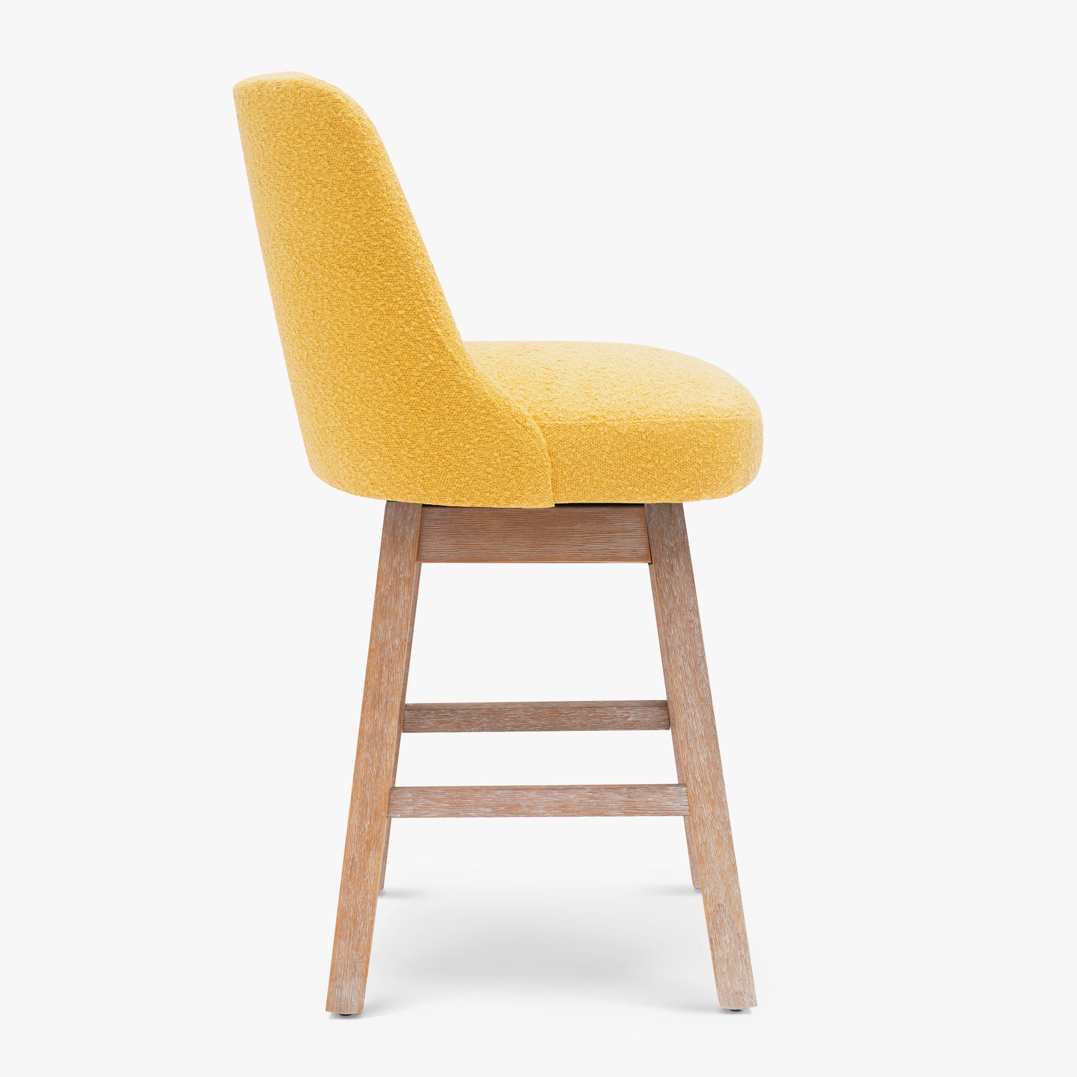 Amélie 26" Upholstered Swivel Counter Height Bar Stool