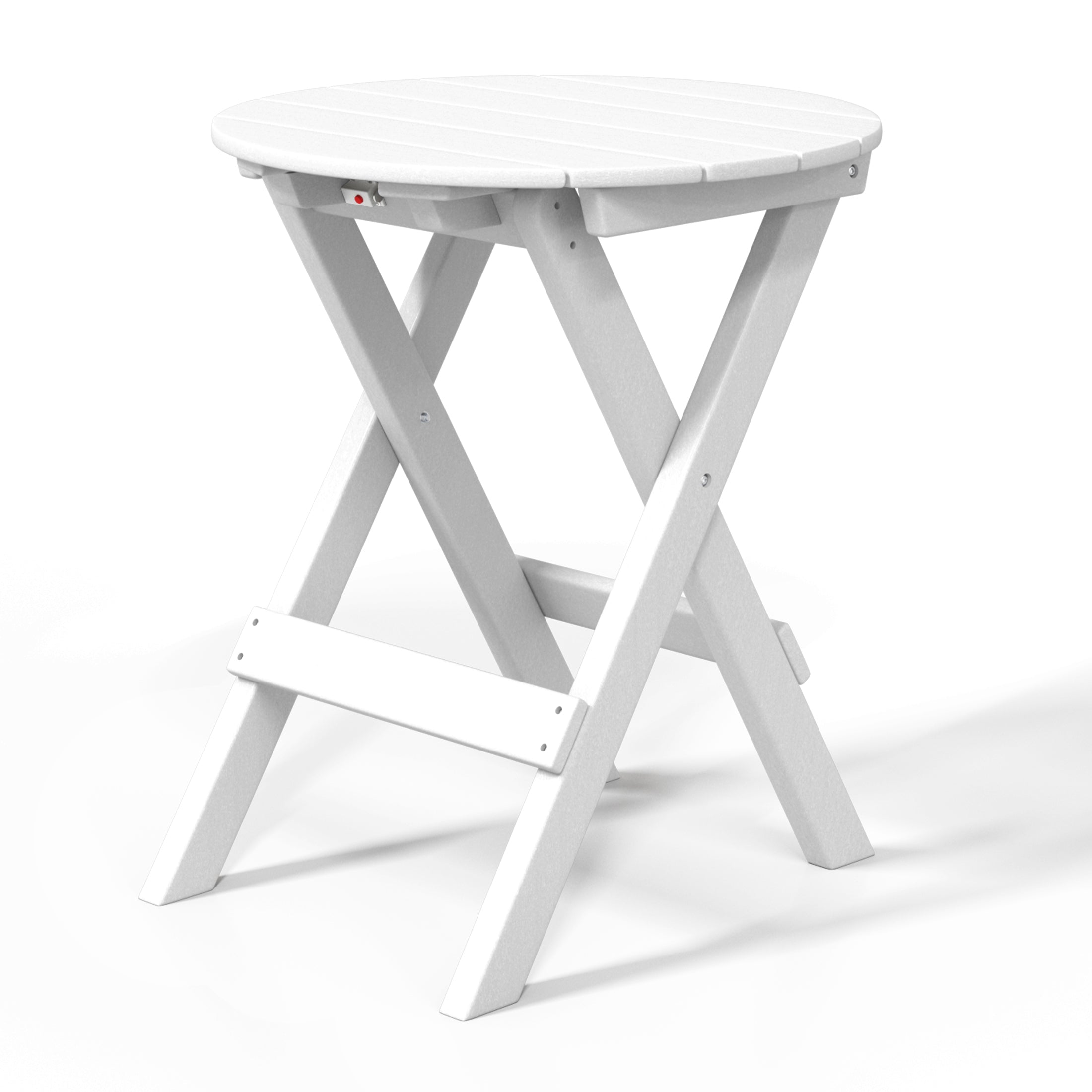 Paradise HDPE Outdoor 24.5 Inch Round Portable Folding Patio Dining Table