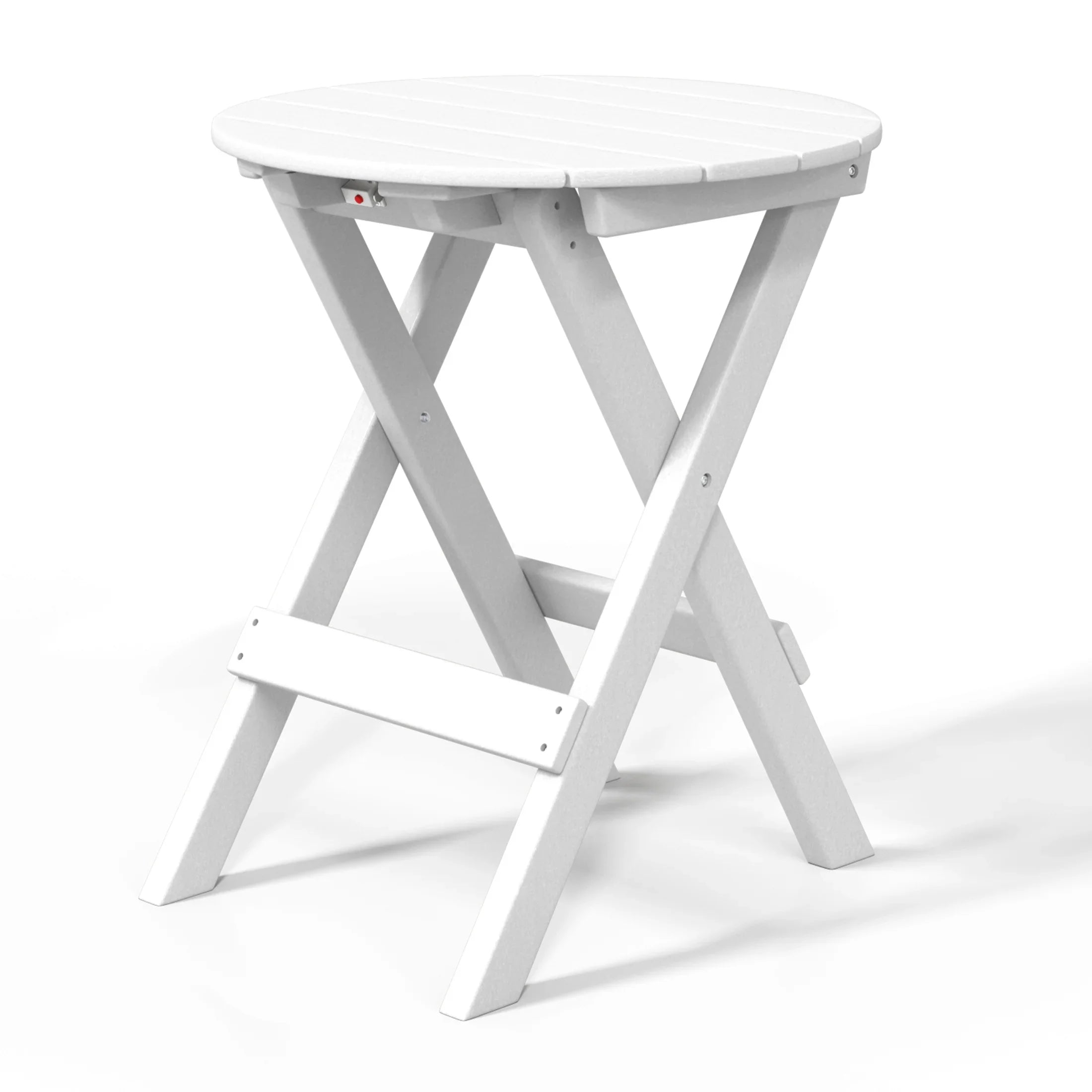 Paradise HDPE Outdoor 24.5 Inch Round Portable Folding Patio Dining Table