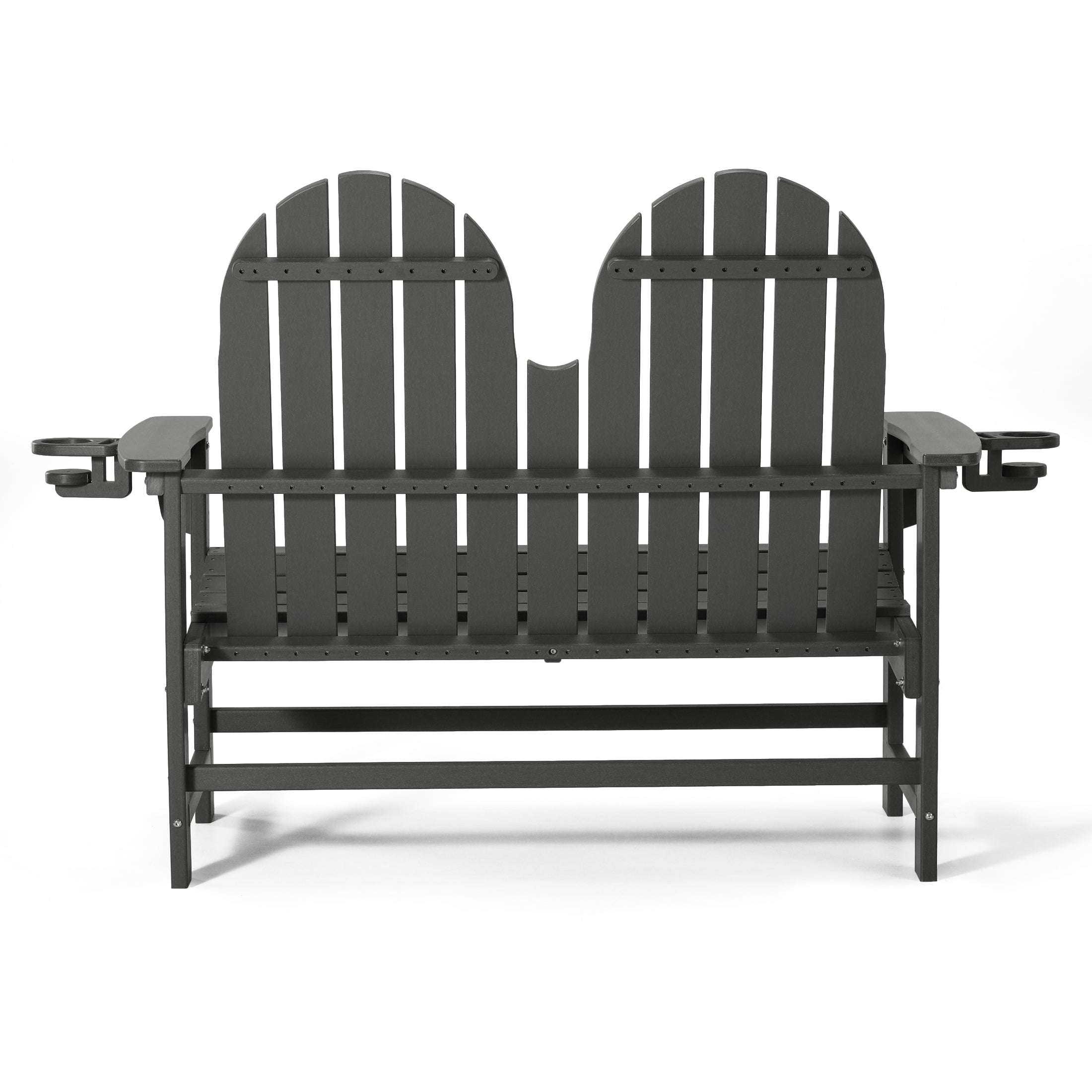 Savannah Outdoor Patio 49" HDPE Adirondack Garden Bench
